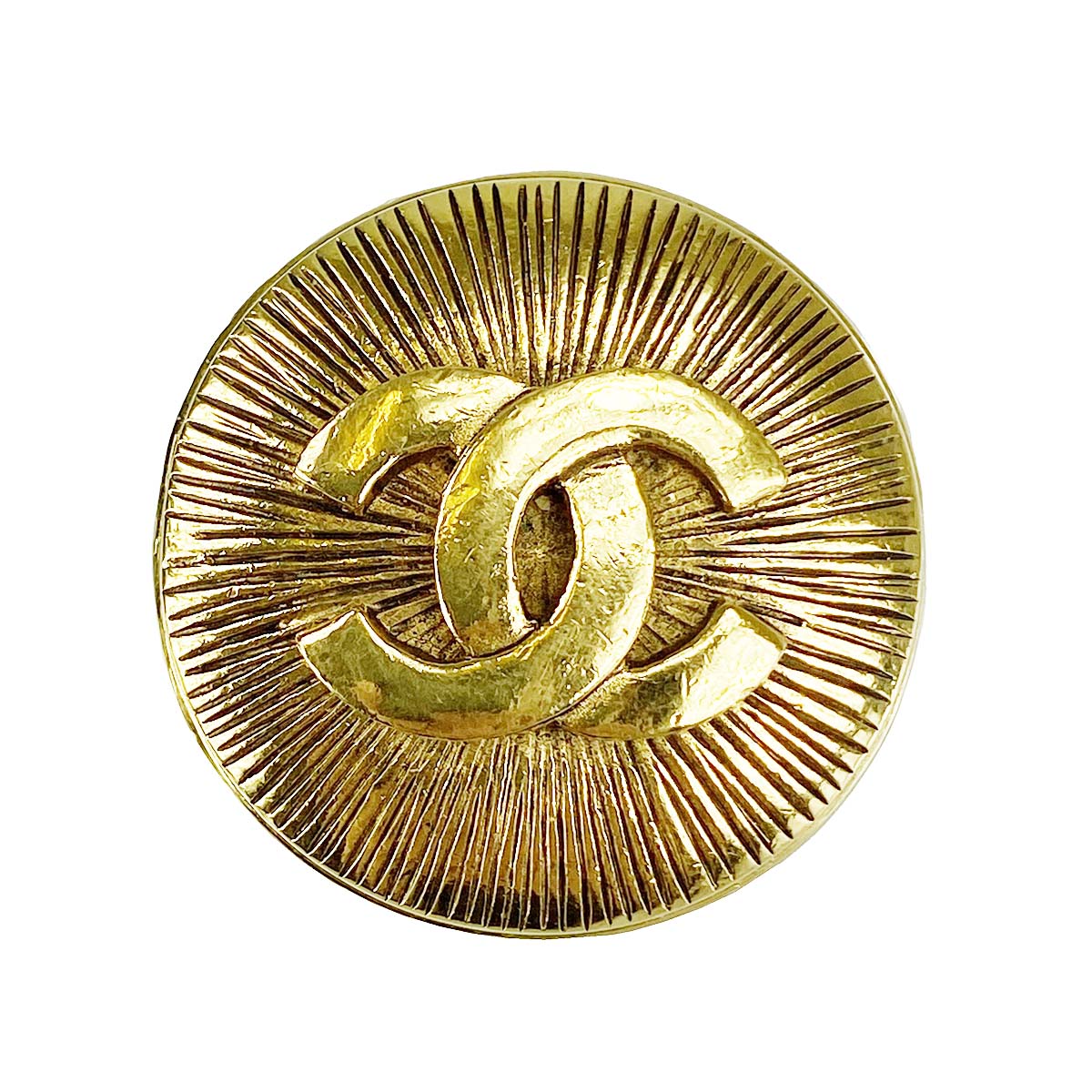 シャネル ゴールドメッキ CCロゴ ゴールド ブローチ