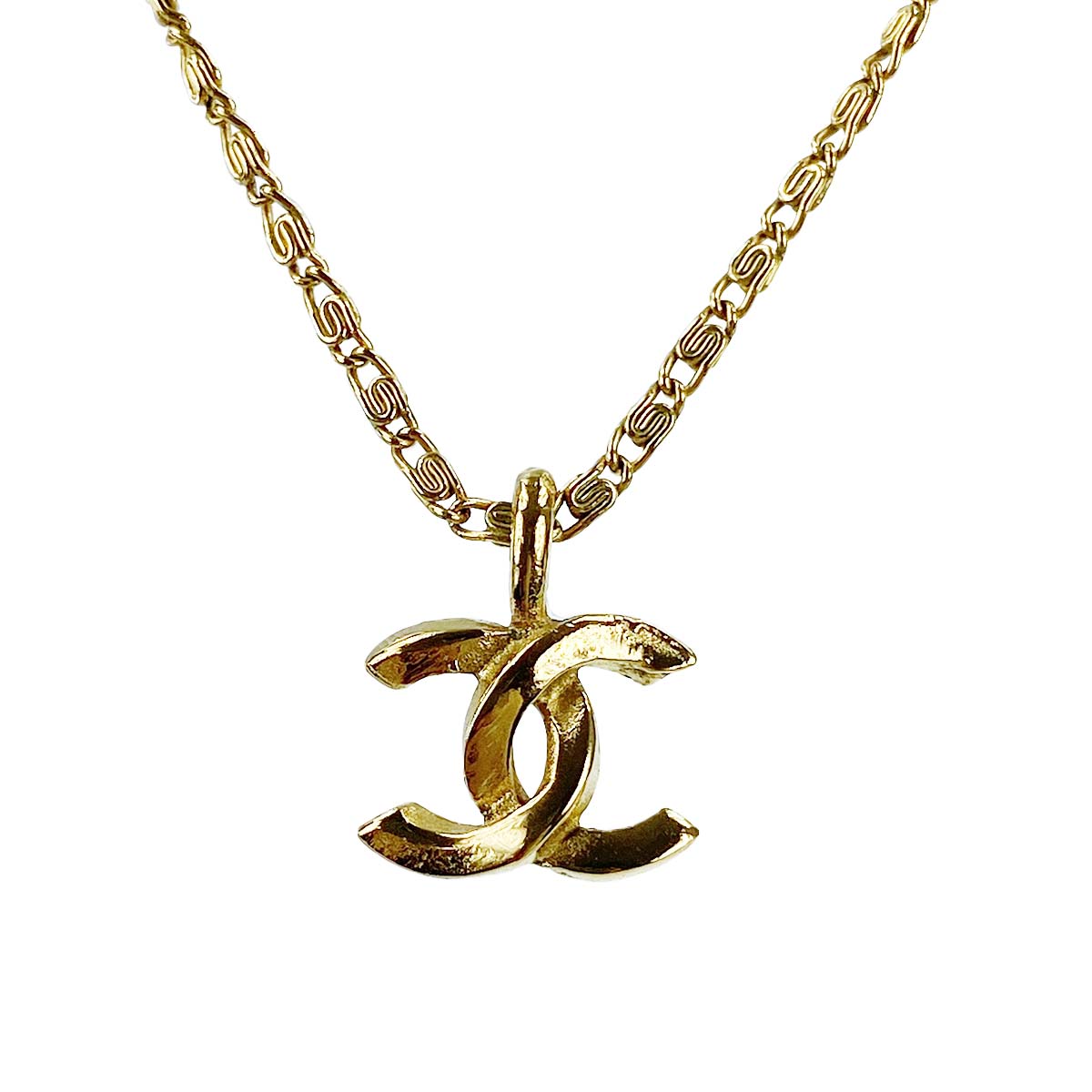 シャネル ゴールドメッキ CCロゴ ゴールド ネックレス