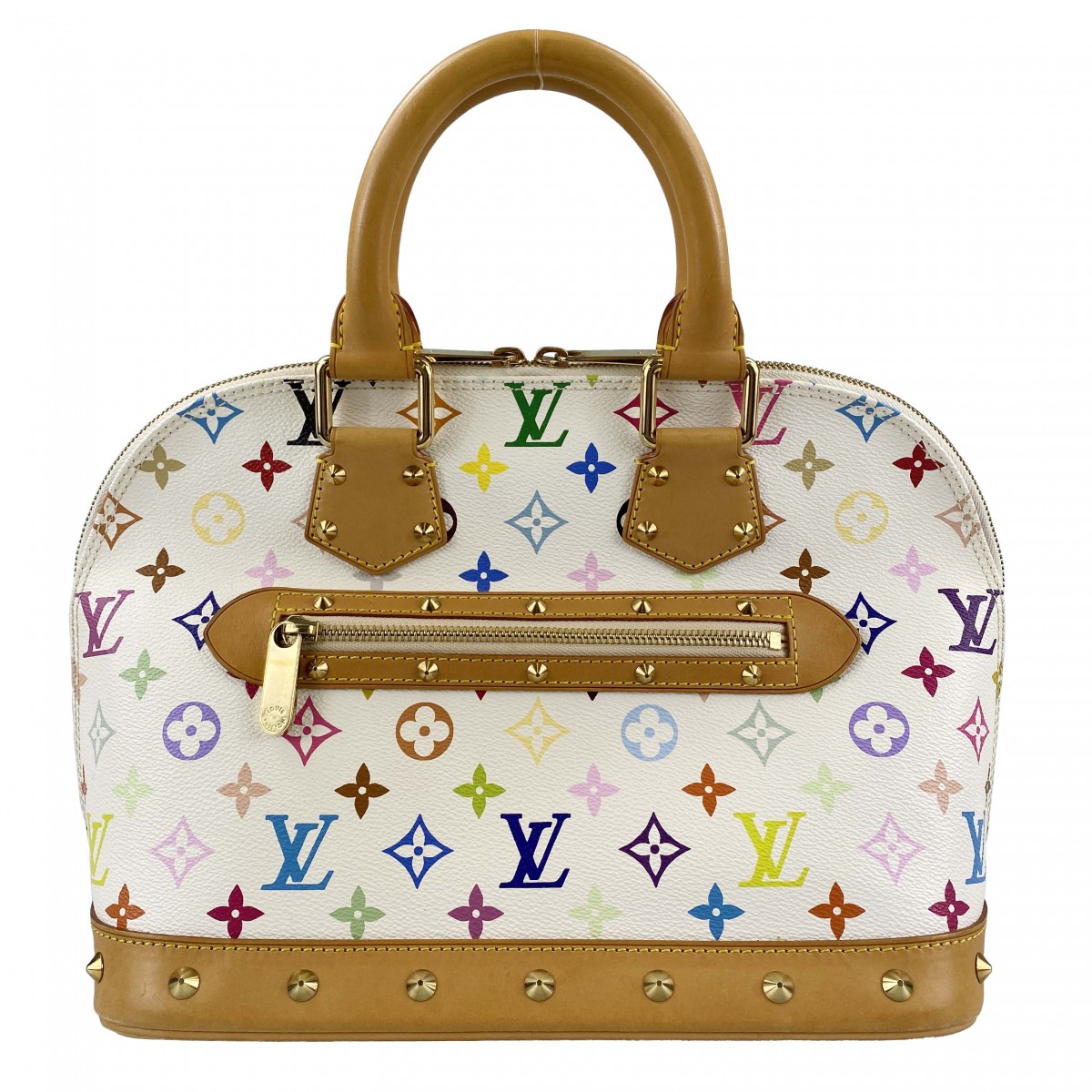 ルイ・ヴィトン モノグラム マルチカラー アルマ ブロン ハンドバッグ