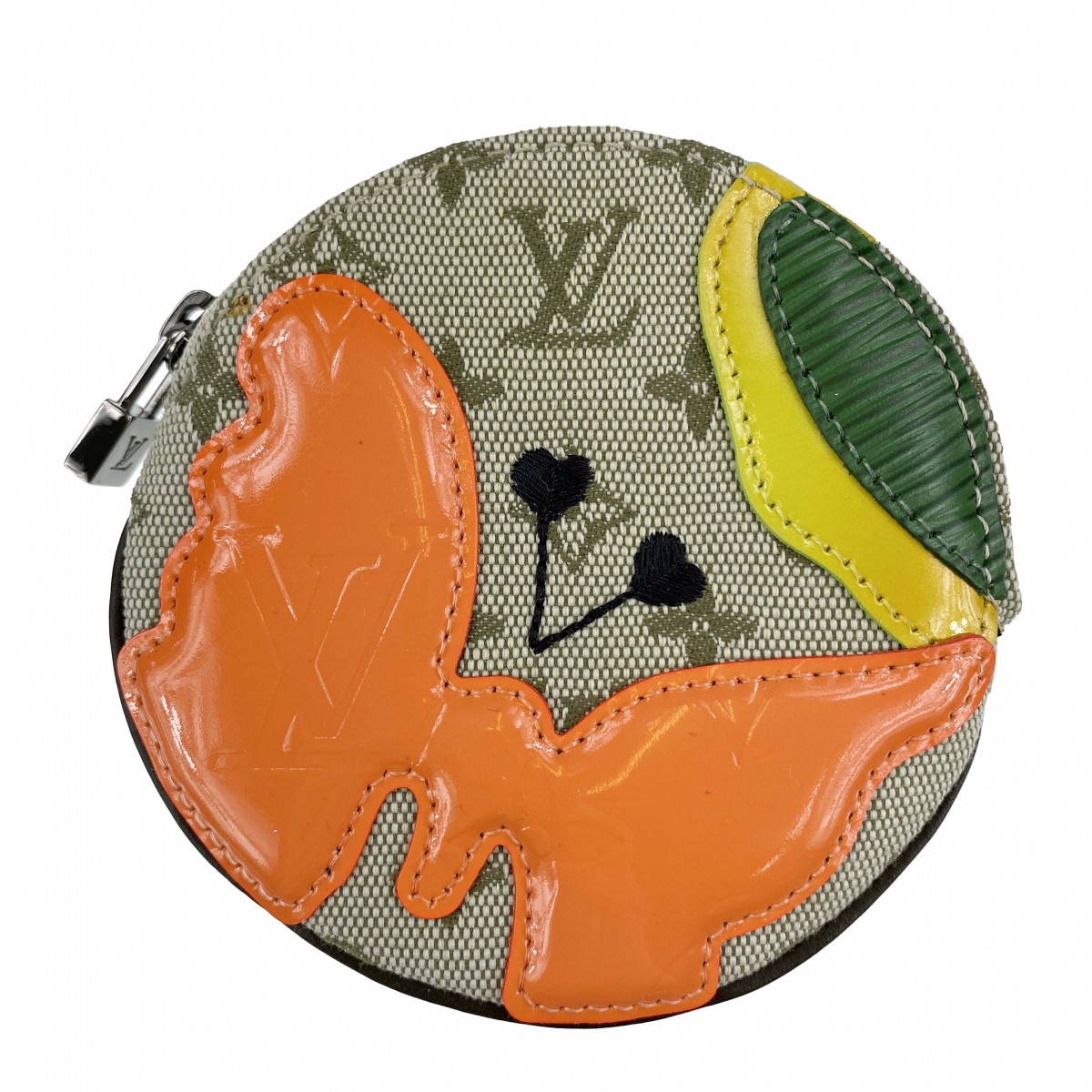 ルイ・ヴィトン モノグラムミニ コント ドゥ フェ ラウンド 蝶 コインパース 