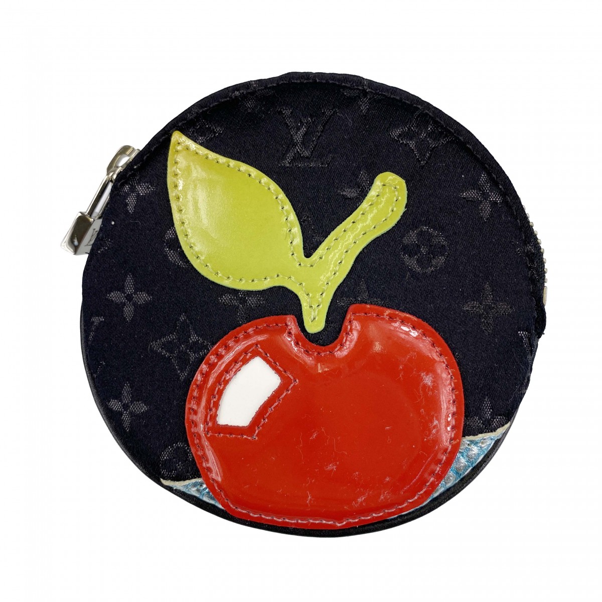 ルイ・ヴィトン モノグラム サテン コント ドゥ フェ ブラック リンゴ コインパース