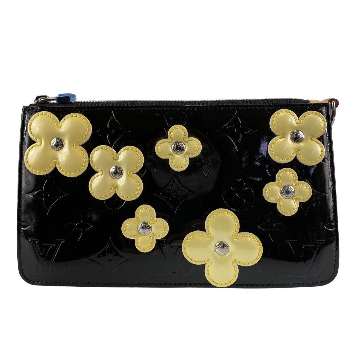 ルイ・ヴィトン モノグラム ヴェルニ フラワー レキシントン ノワール アクセサリーポーチ
