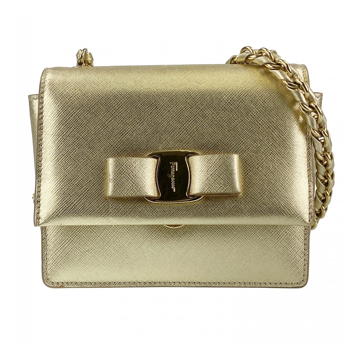 フェラガモ ヴァラ リボン ショルダーバッグ