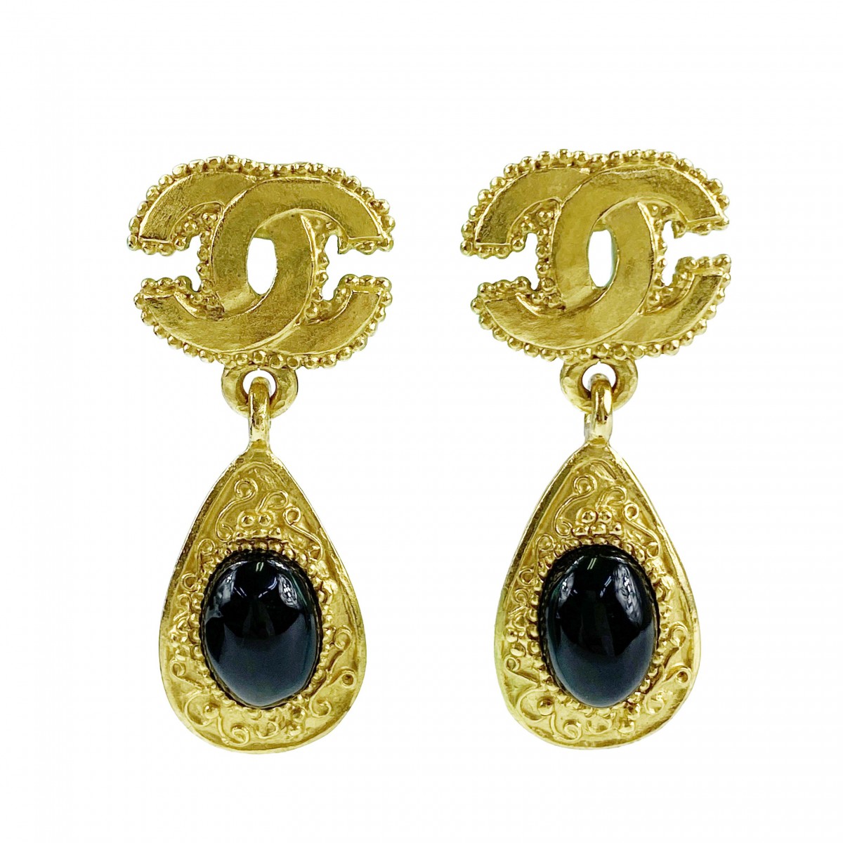 シャネル ゴールドメッキ CCロゴ ゴールド イヤリング