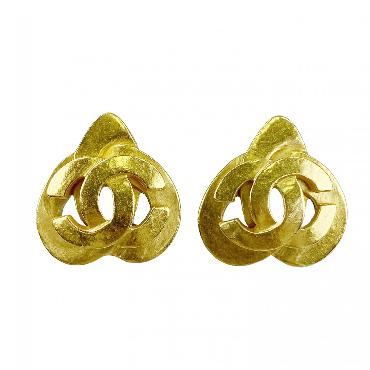 シャネル ゴールドメッキ CCロゴ ゴールド イヤリング