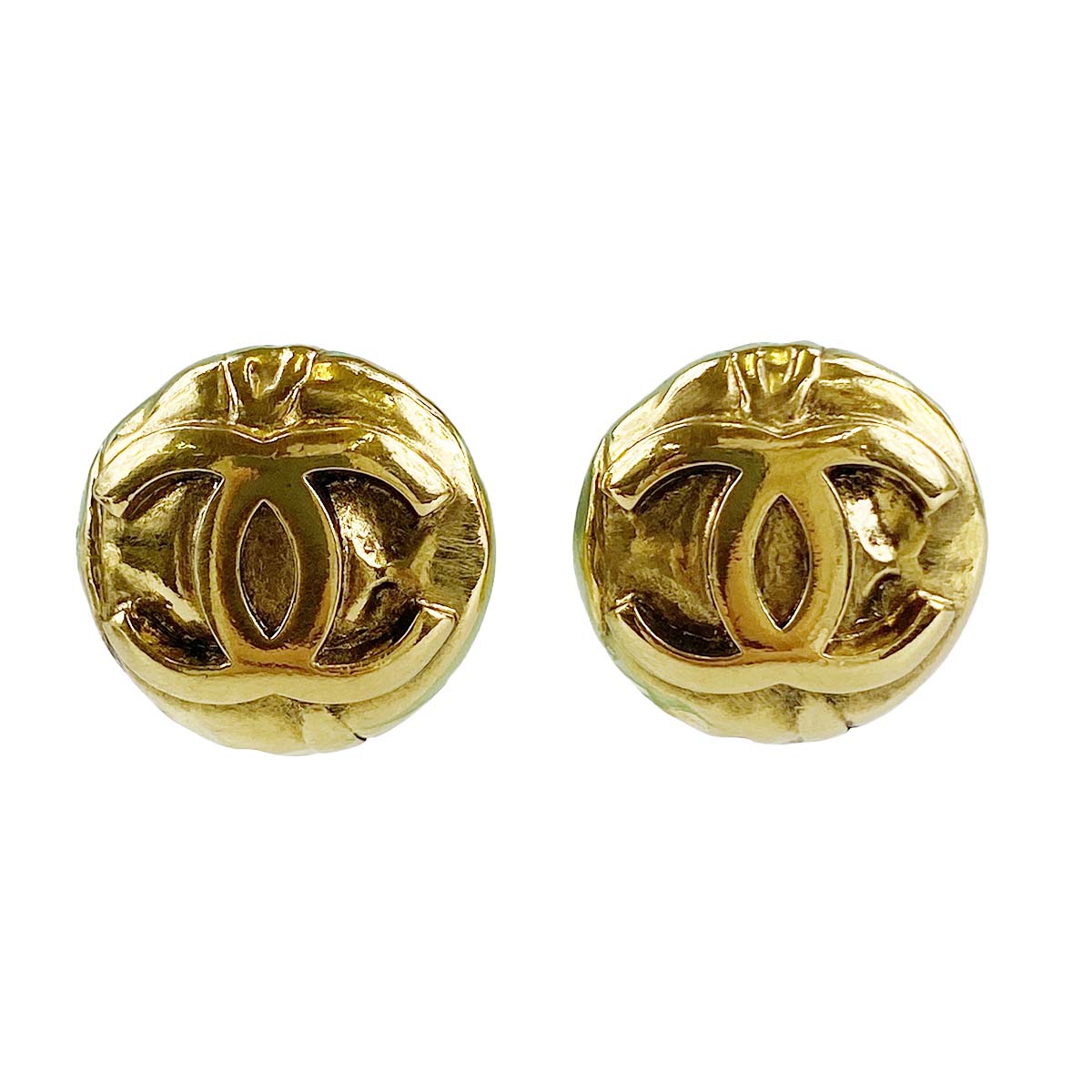 シャネル ゴールドメッキ CCロゴ ゴールド イヤリング