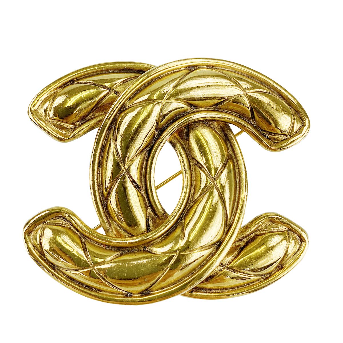 シャネル ゴールドメッキ CCロゴ ゴールド ブローチ