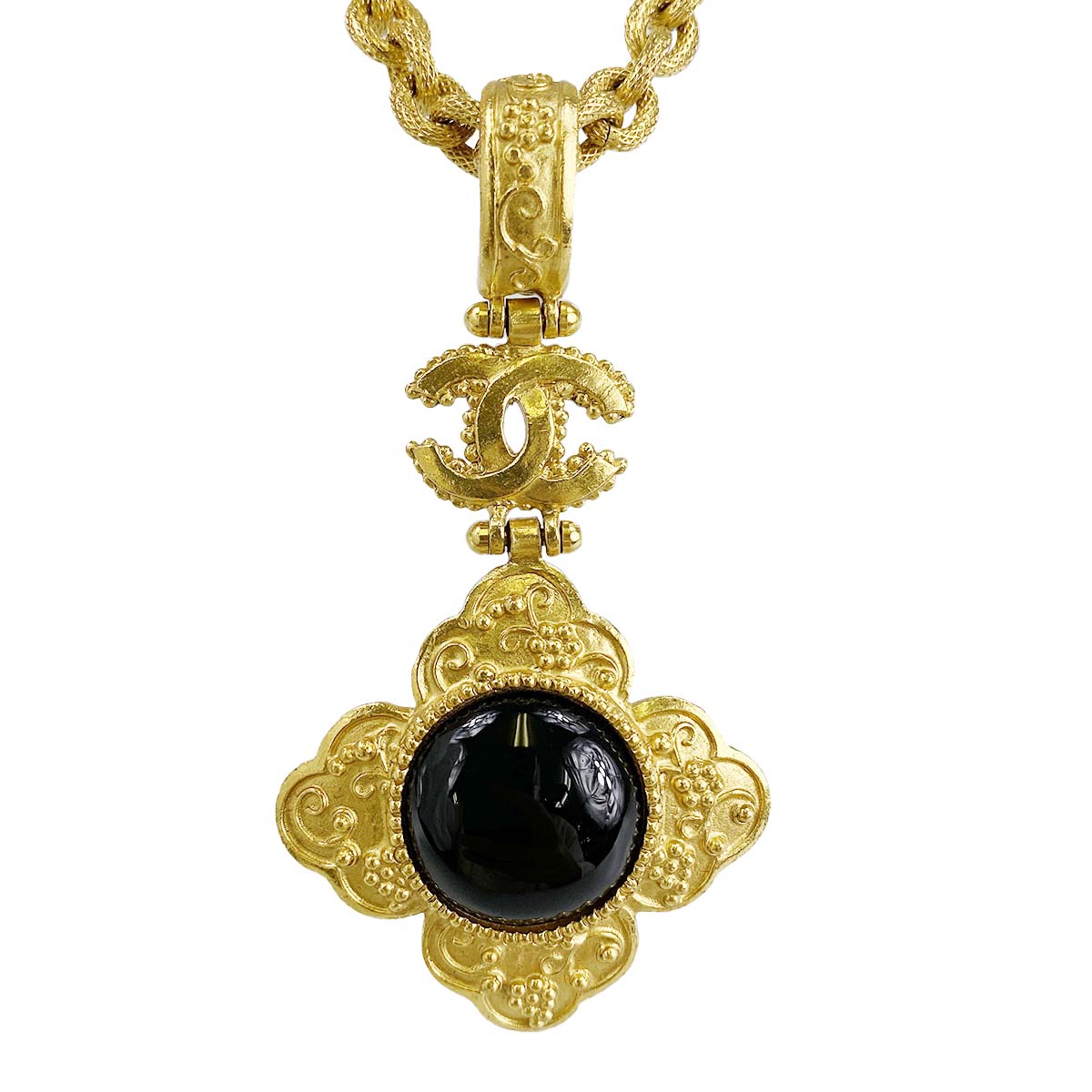 シャネル ゴールドメッキ CCロゴ ゴールド ネックレス