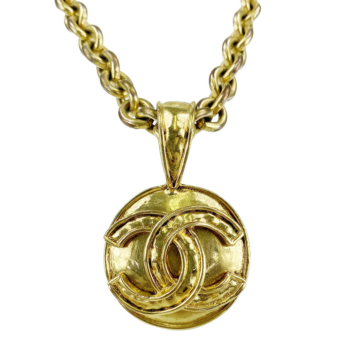 シャネル ゴールドメッキ CCロゴ ゴールド ネックレス