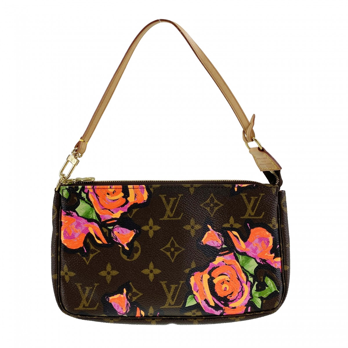 ルイ・ヴィトン モノグラム ローズ ポシェット アクセソワール ブラウン ポーチ