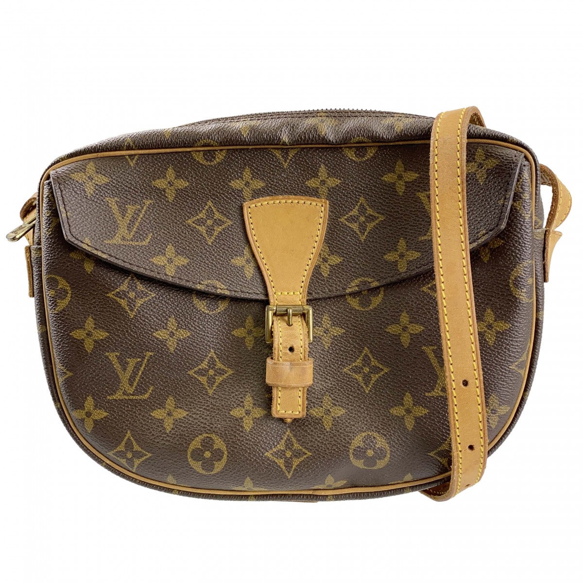 ルイ・ヴィトン モノグラム ジュヌフィーユ ブラウン ショルダーバッグ