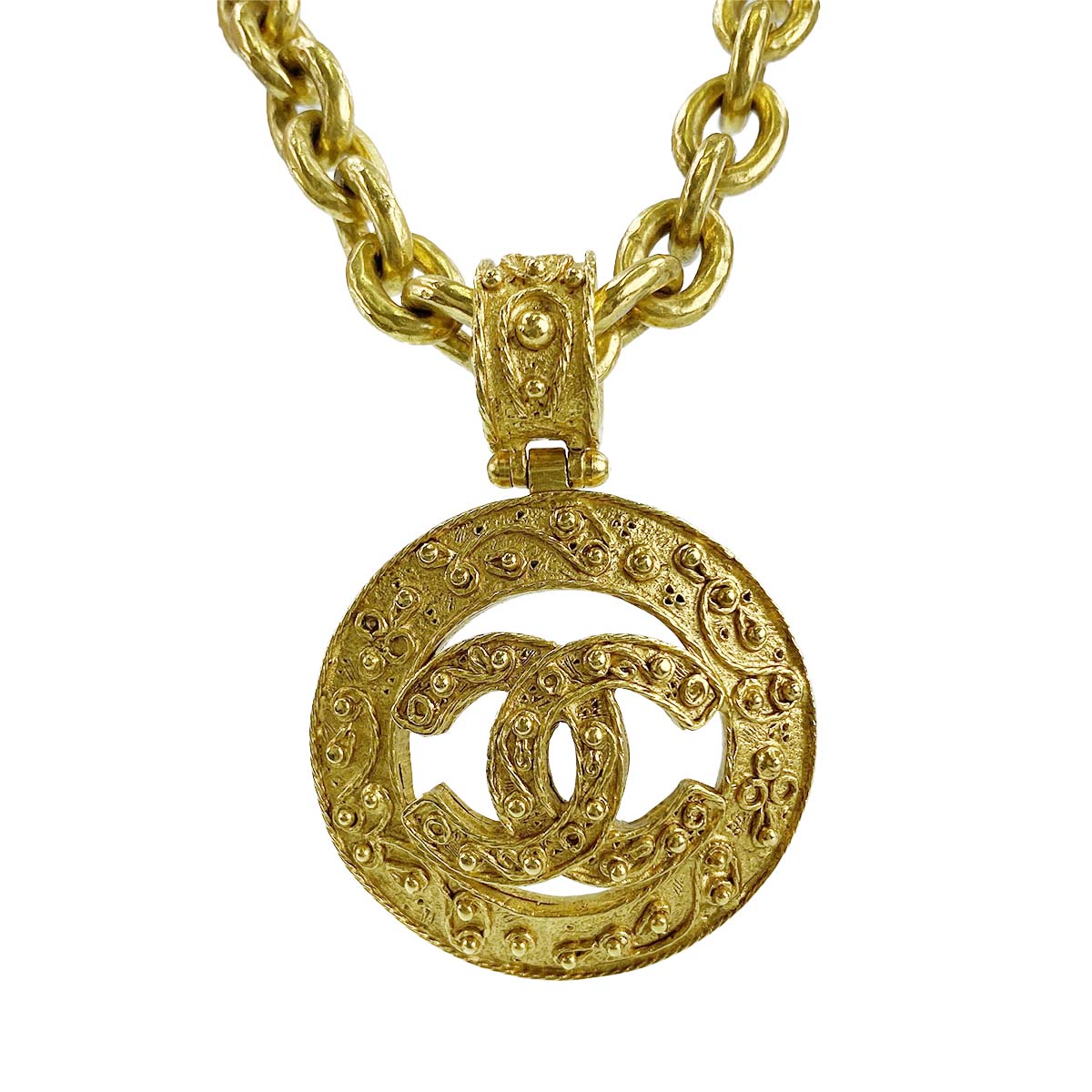 シャネル ゴールドメッキ CCロゴ ゴールド ネックレス