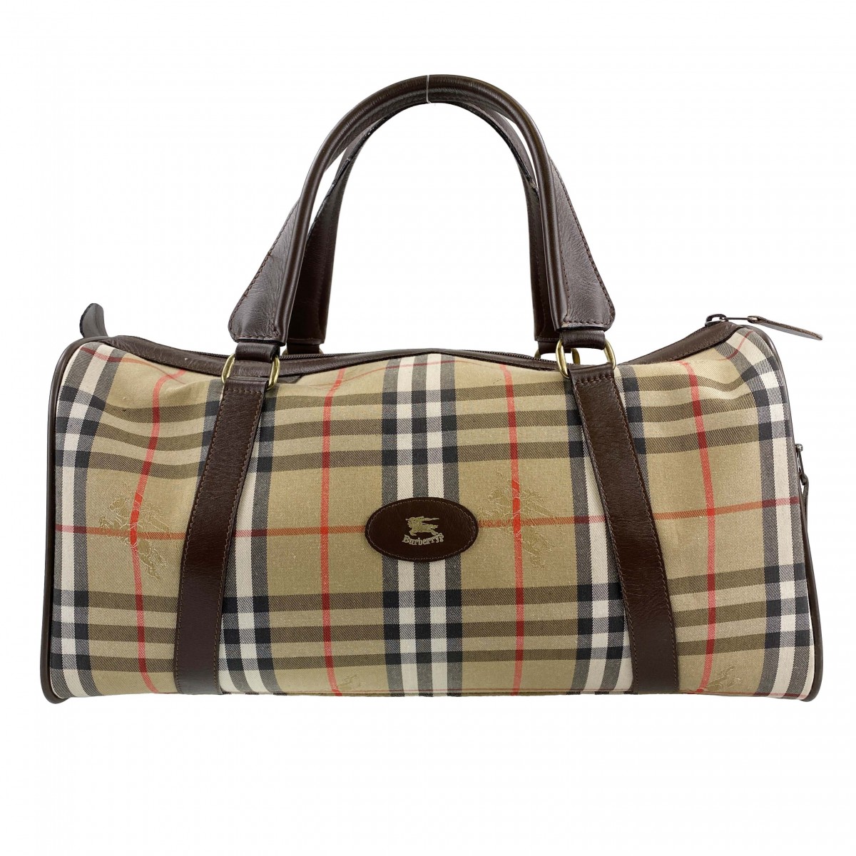バーバリー ノバチェック ボストンバッグ