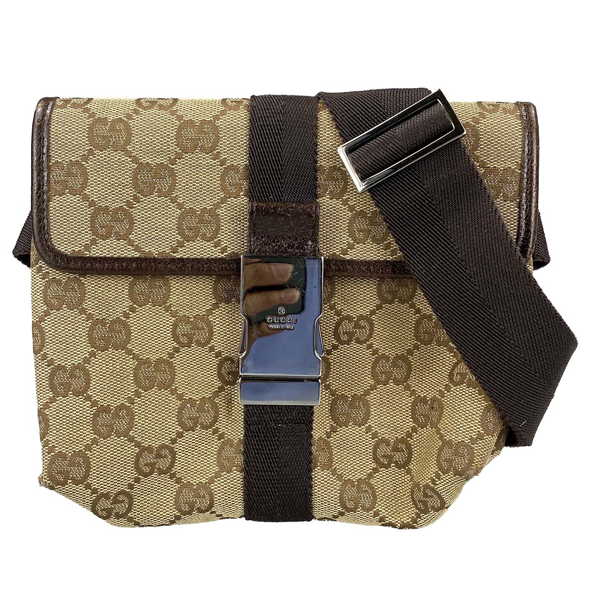 グッチ GGキャンバス ウエストバッグ