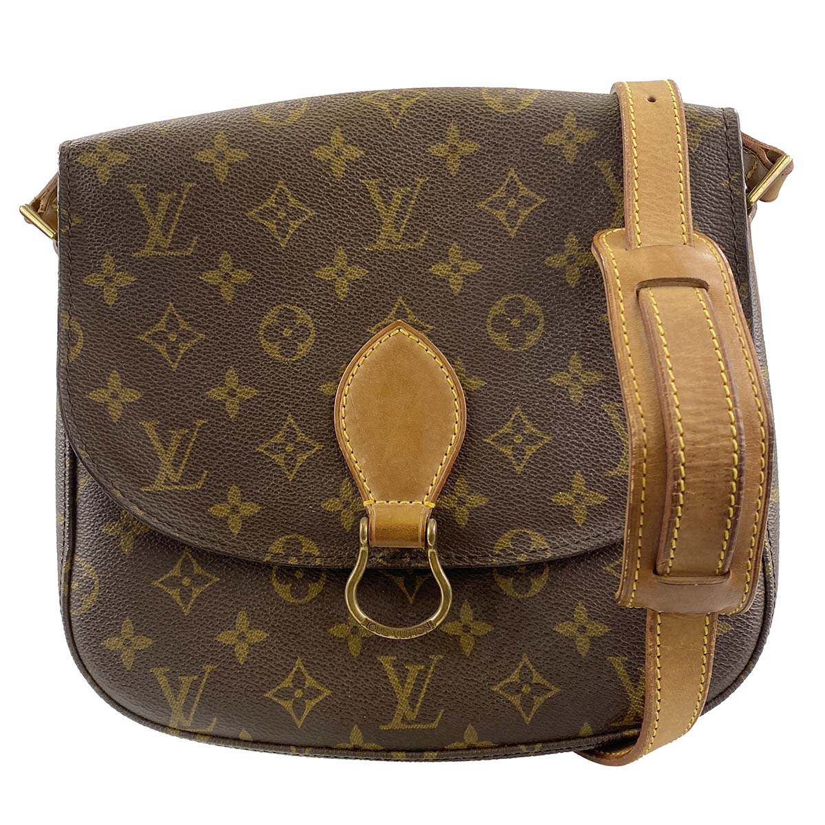 ルイ・ヴィトン モノグラム サンクルーGM ブラウン ショルダーバッグ