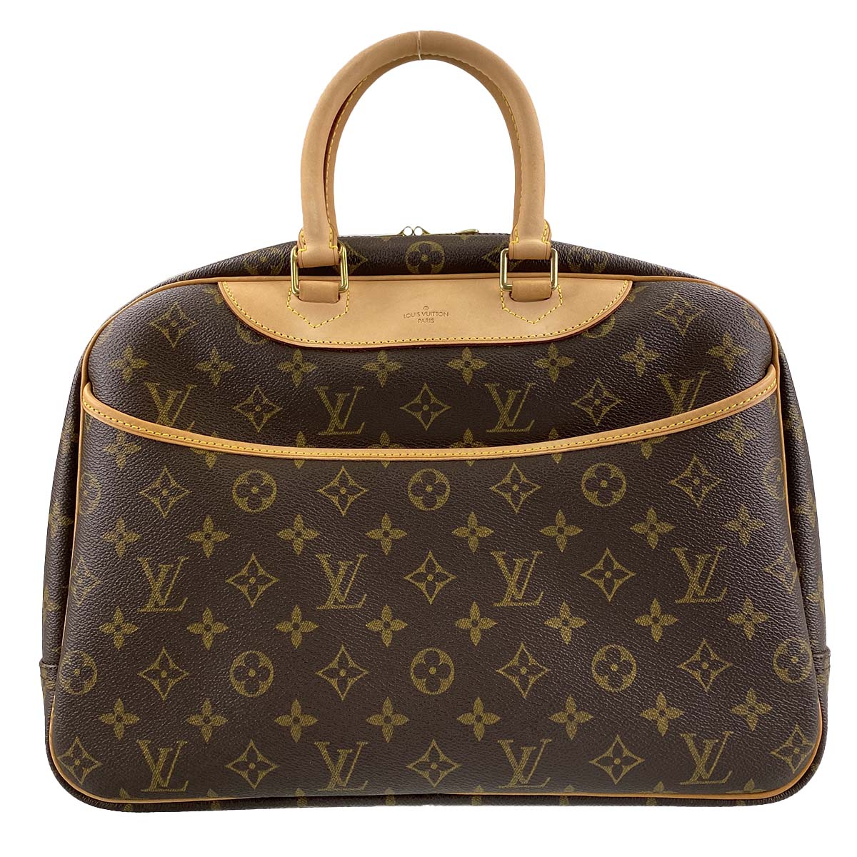 ルイ・ヴィトン モノグラム ドーヴィル ブラウン ハンドバッグ