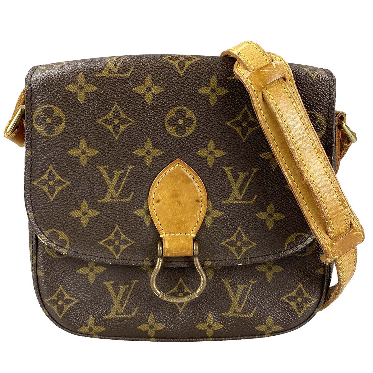 ルイ・ヴィトン モノグラム サンクルーMM ブラウン ショルダーバッグ