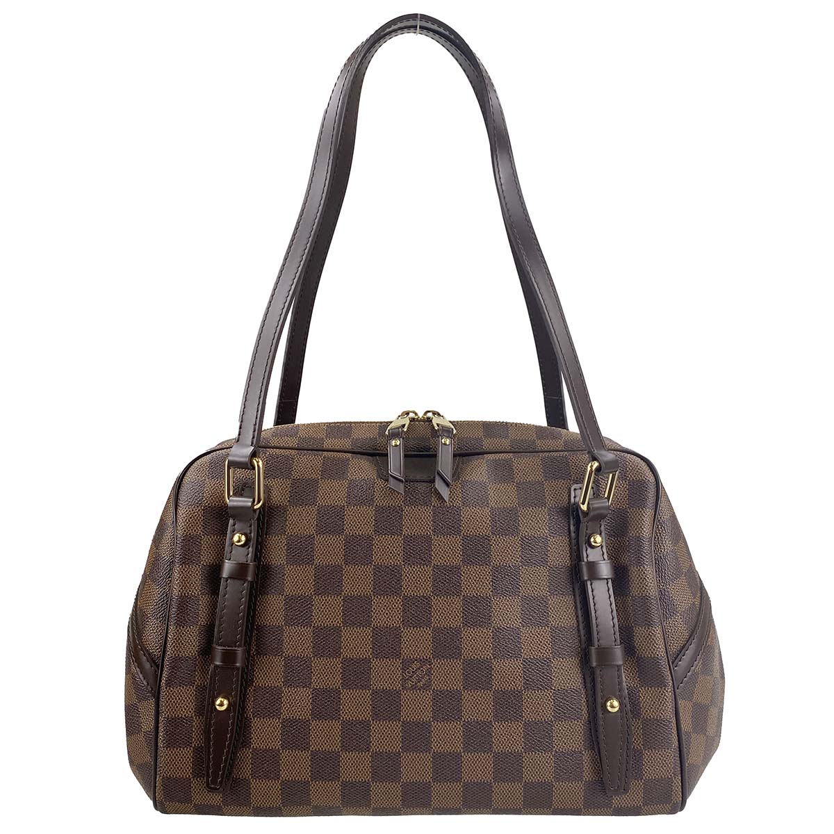 ルイ・ヴィトン ダミエ エベヌ リヴィントンPM ブラウン ショルダーバッグ