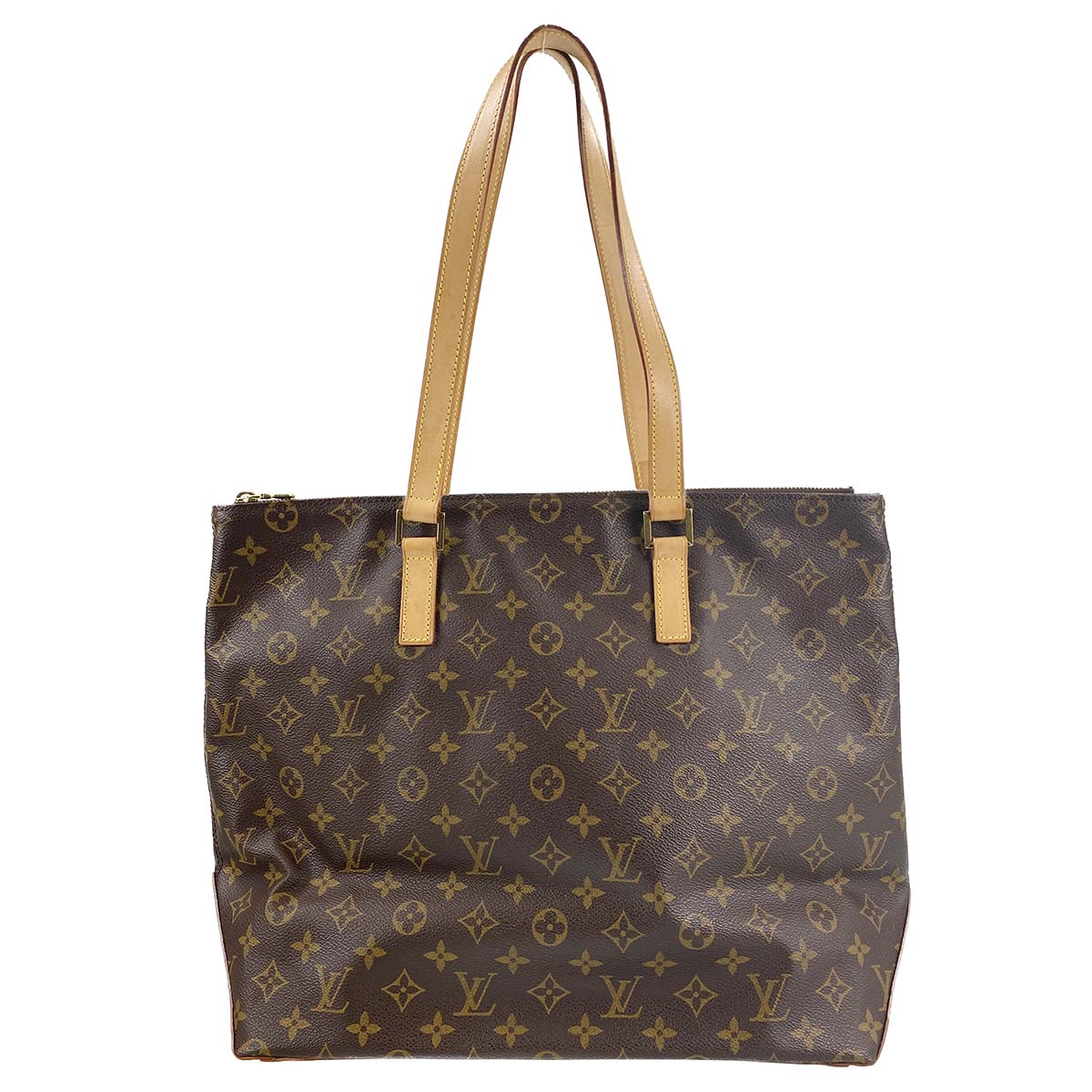 ルイ・ヴィトン モノグラム カバ メゾ ブラウン トートバッグ