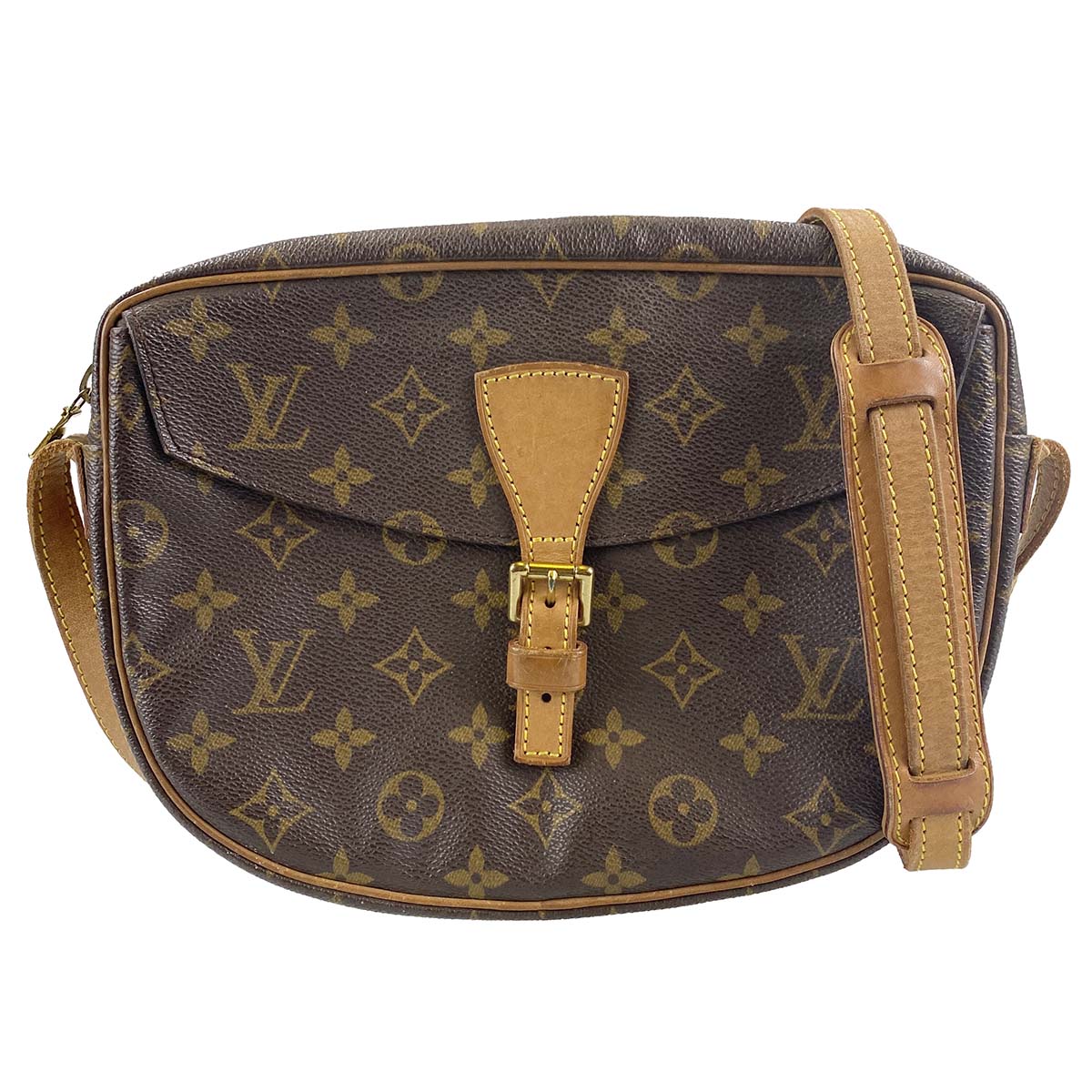 ルイ・ヴィトン モノグラム ジュヌフィーユ ブラウン ショルダーバッグ