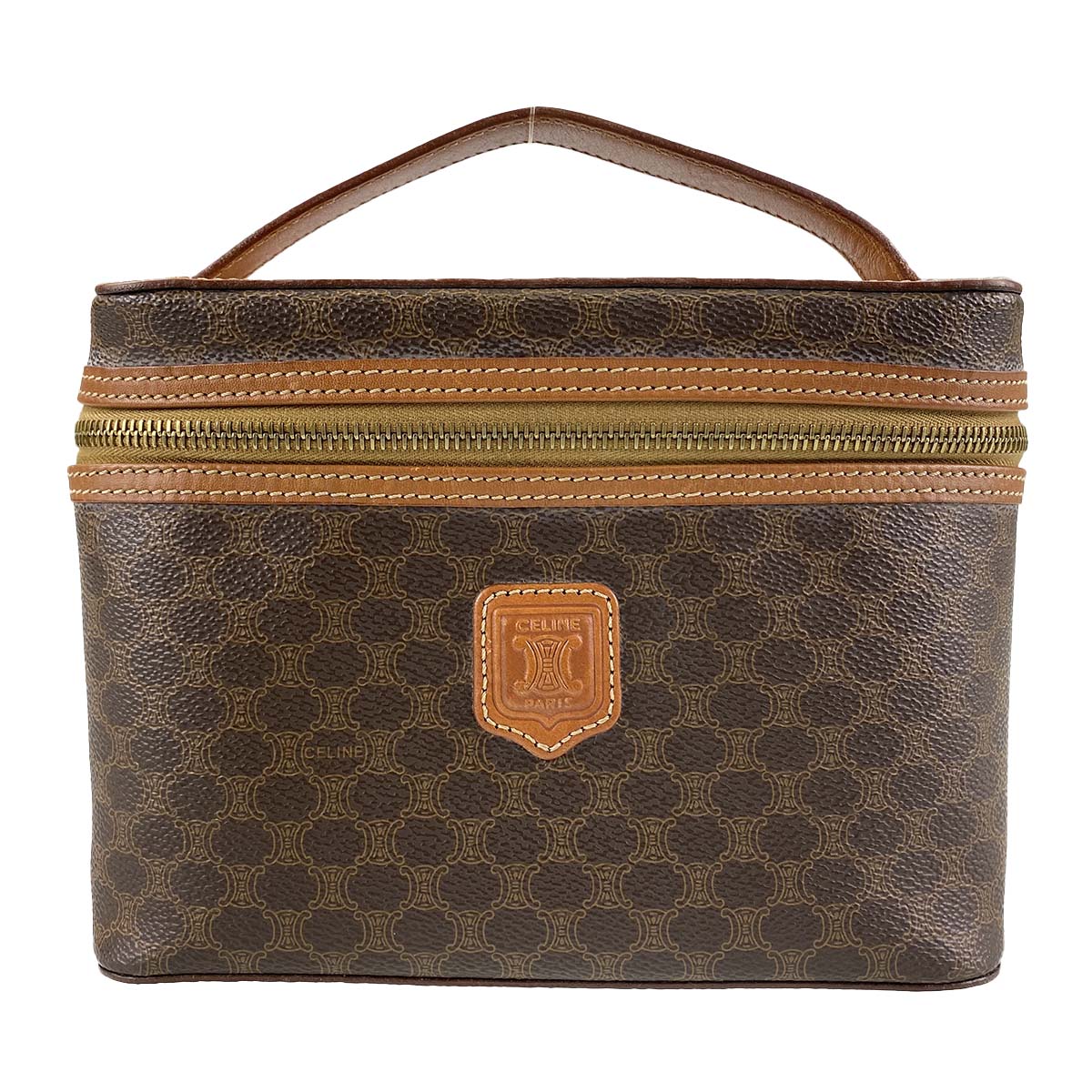 セリーヌ マカダム バニティ ハンドバッグ