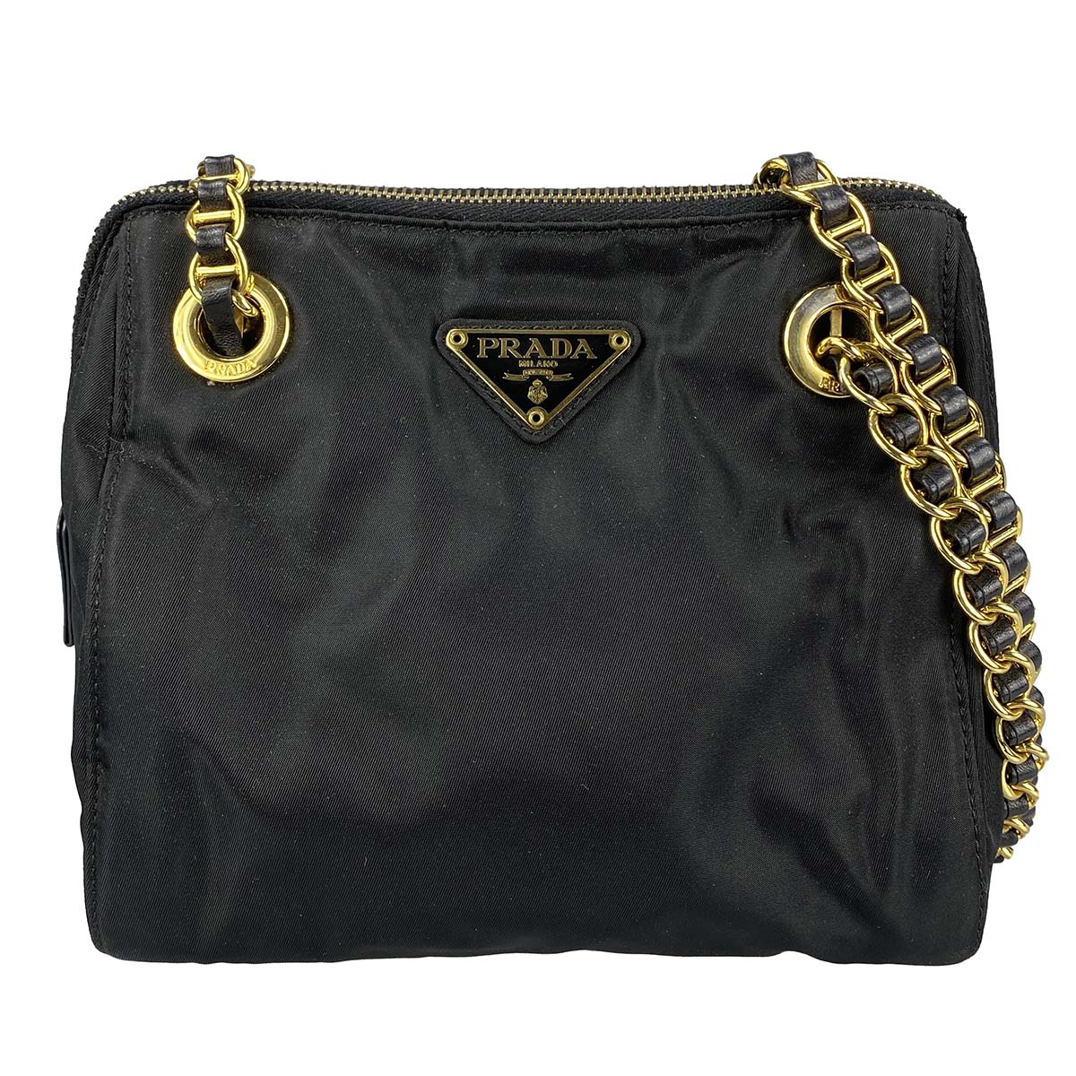 プラダ ナイロン チェーン ショルダーバッグ