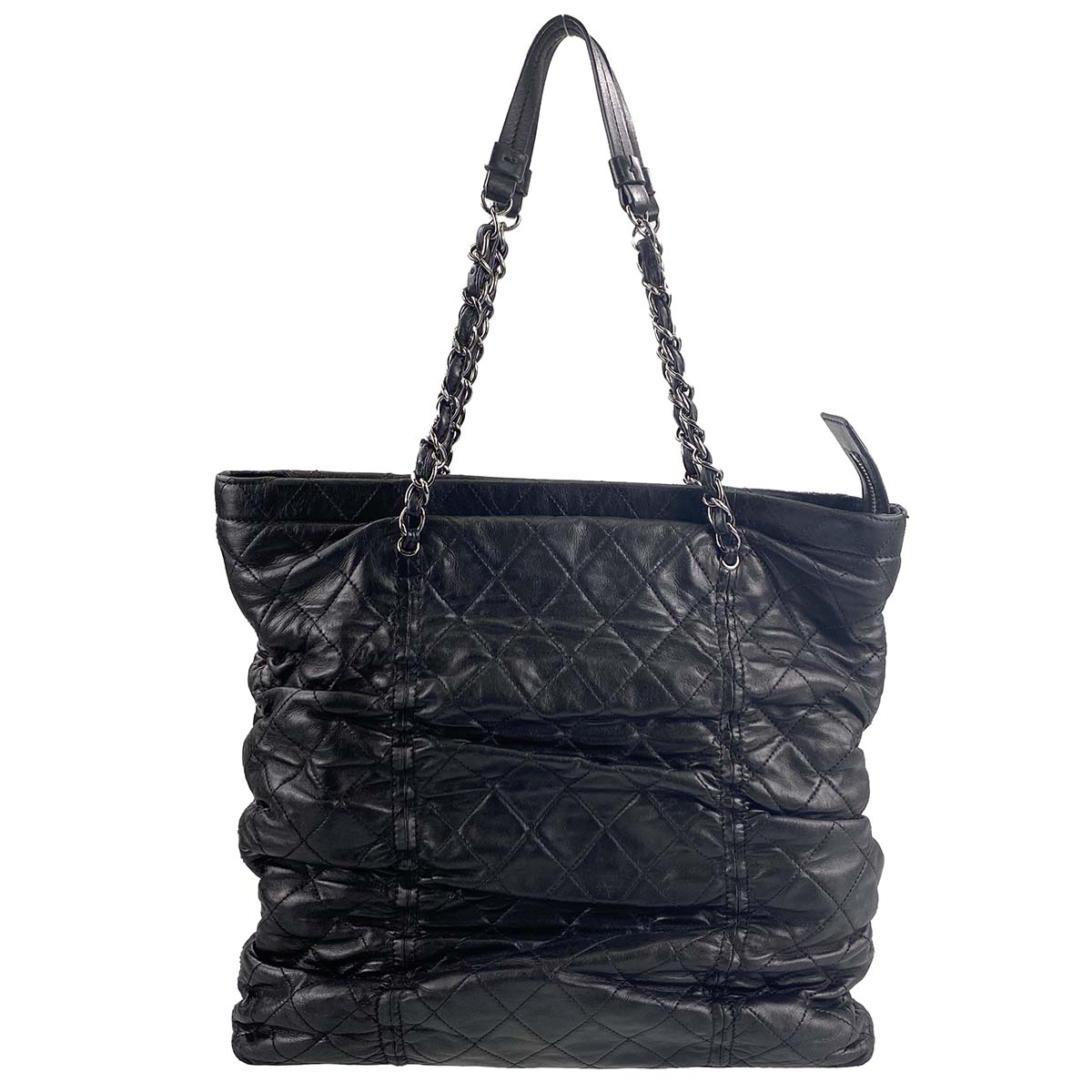 シャネル マトラッセ カーフスキン ブラック トートバッグ