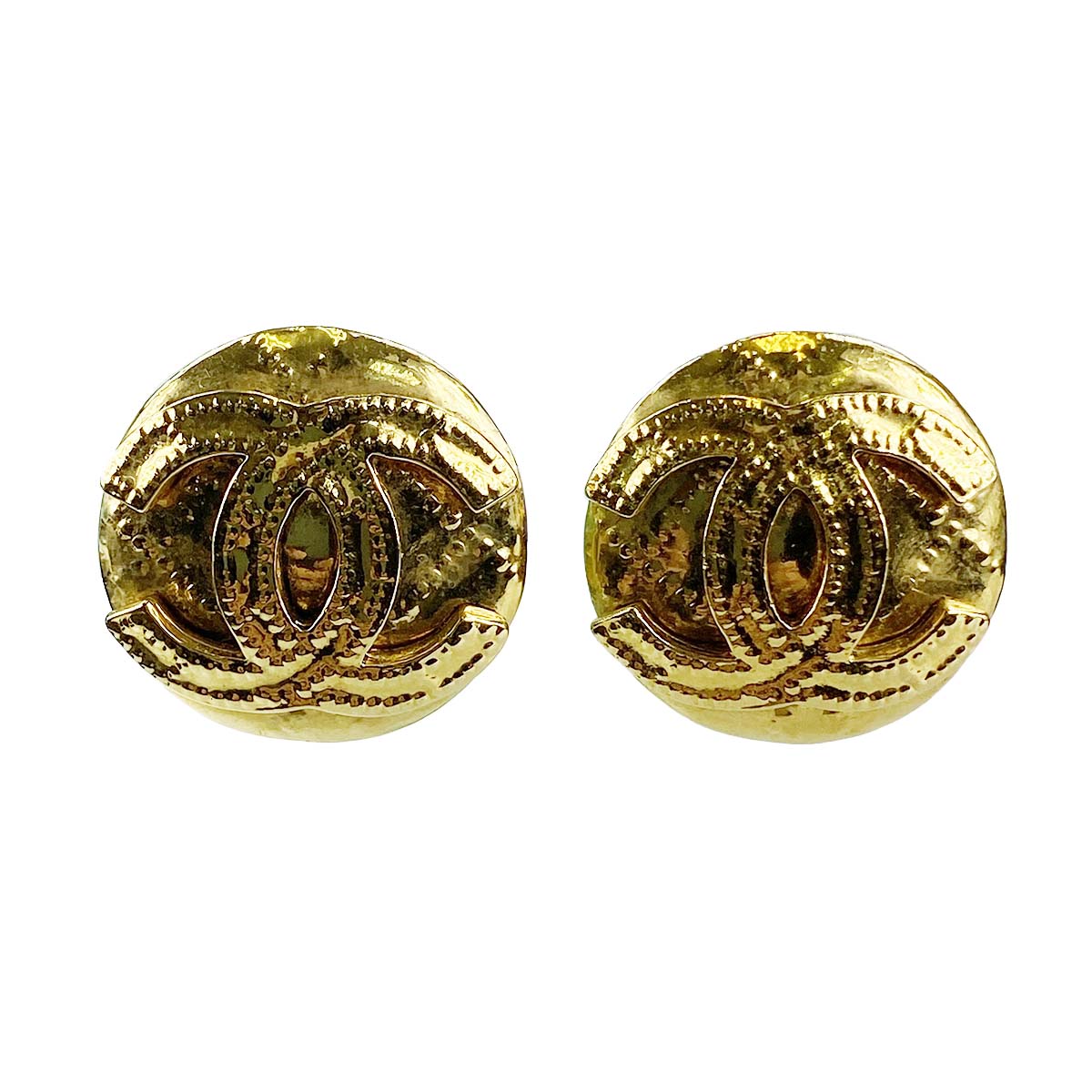 シャネル ゴールドメッキ CCロゴ ゴールド イヤリング