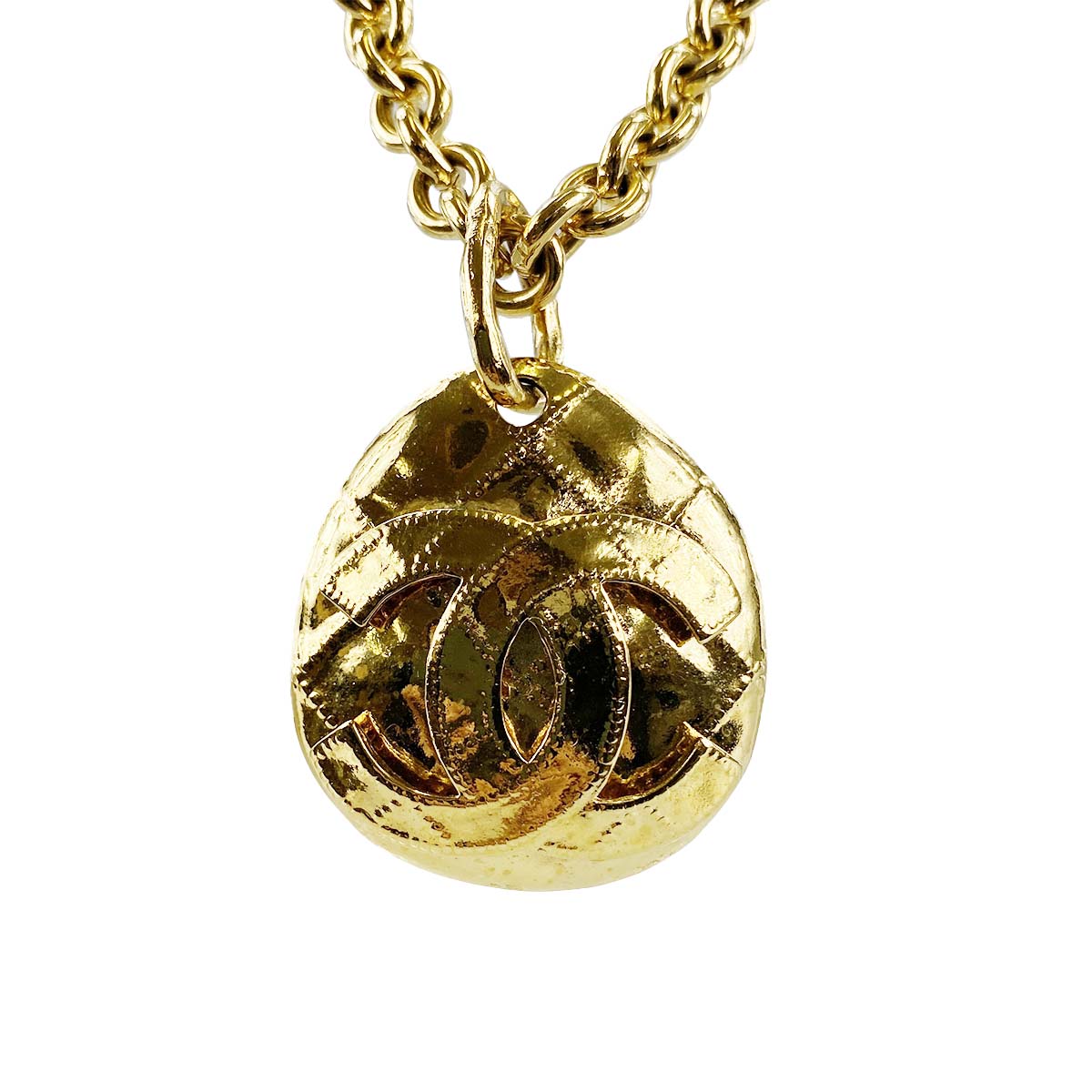 シャネル ゴールドメッキ CCロゴ ゴールド ネックレス