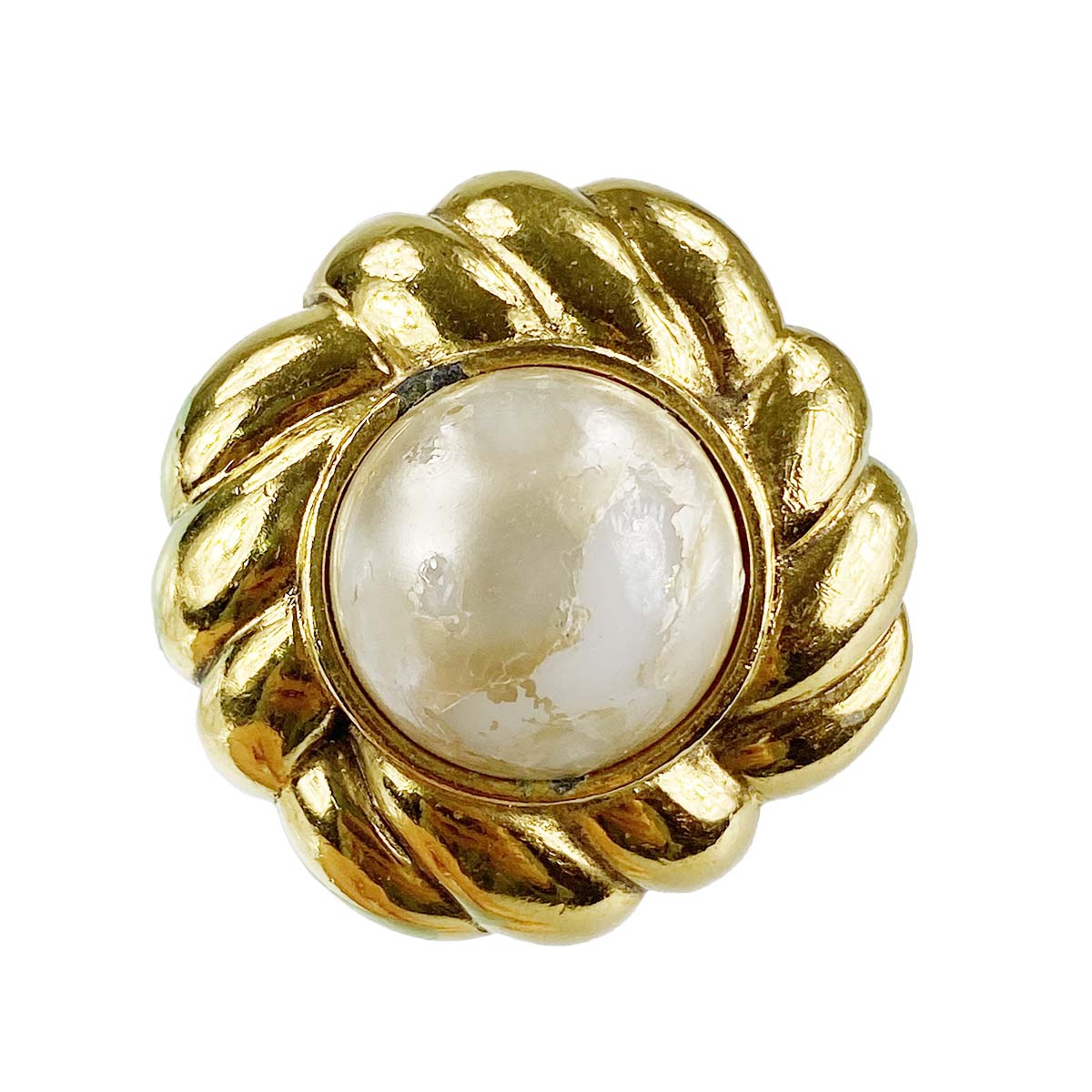 シャネル ゴールドメッキ フェイクパール ゴールド 片方 イヤリング