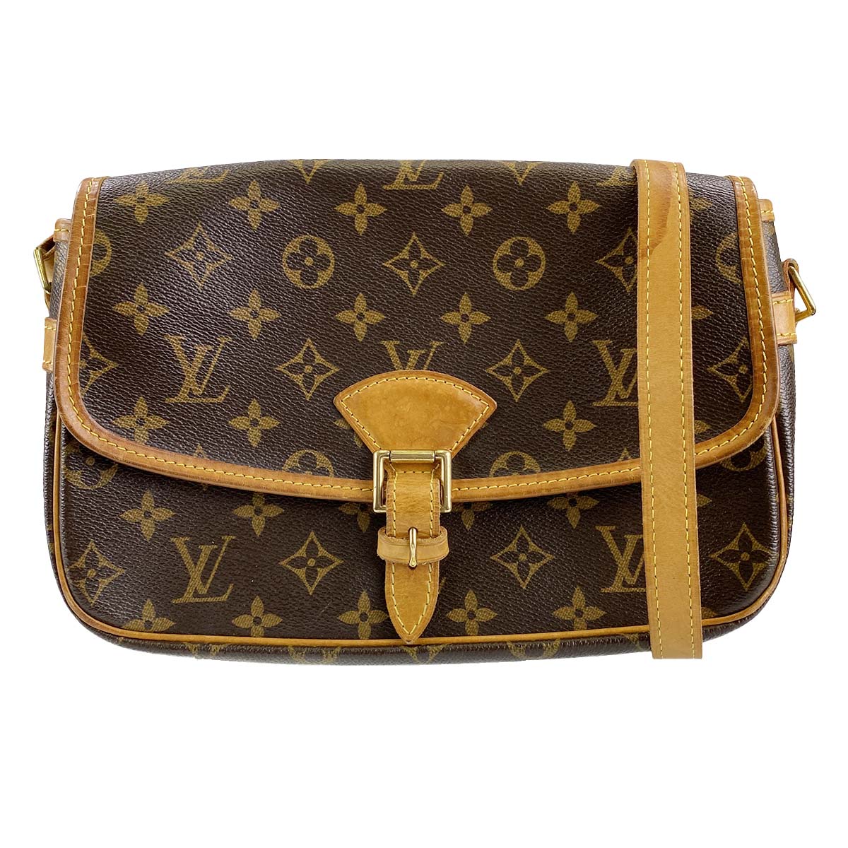 ルイ・ヴィトン モノグラム ソローニュ ブラウン ショルダーバッグ