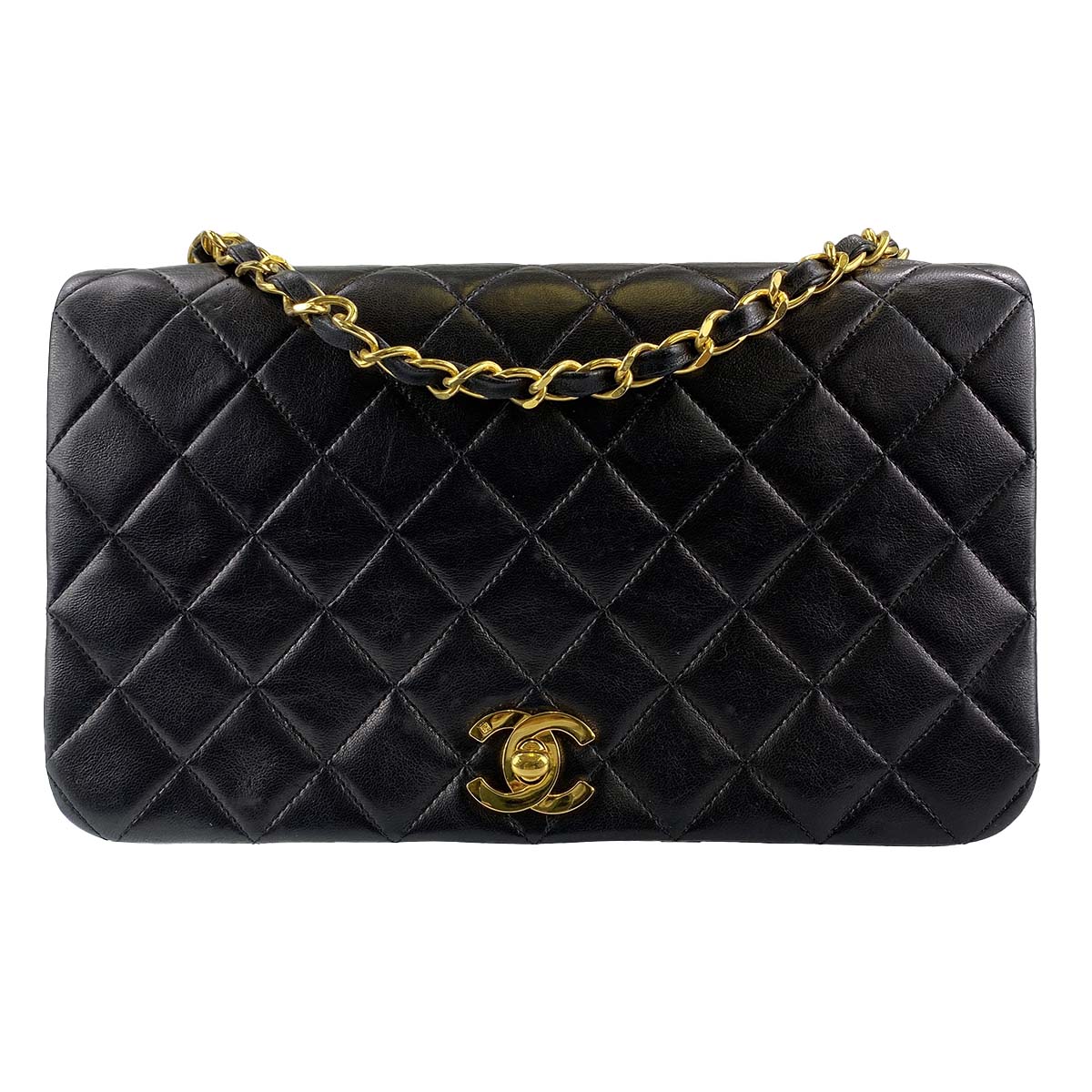 シャネル マトラッセ ラムスキン ブラック ショルダーバッグ