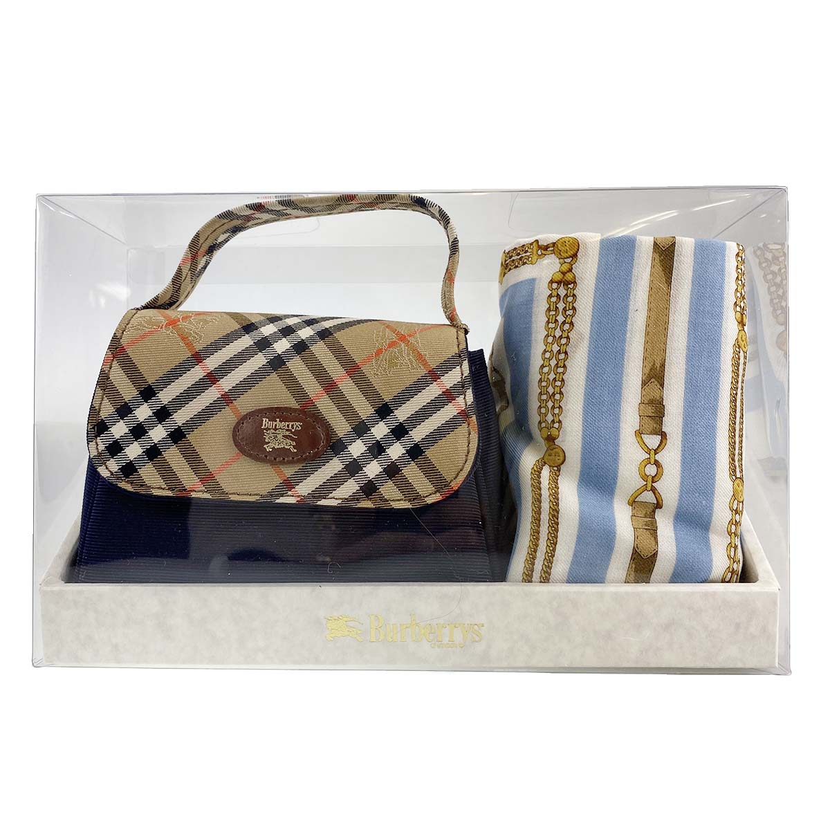 バーバリー ノバチェック ミニハンドバック