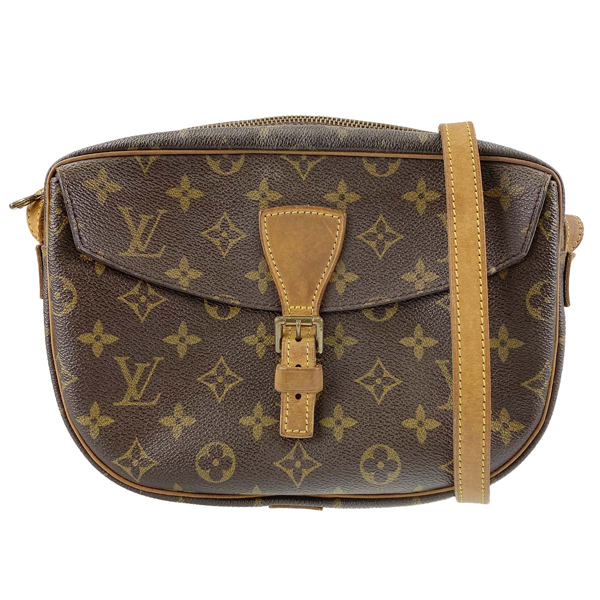 ルイ・ヴィトン モノグラム ジュヌフィーユ ブラウン ショルダーバッグ