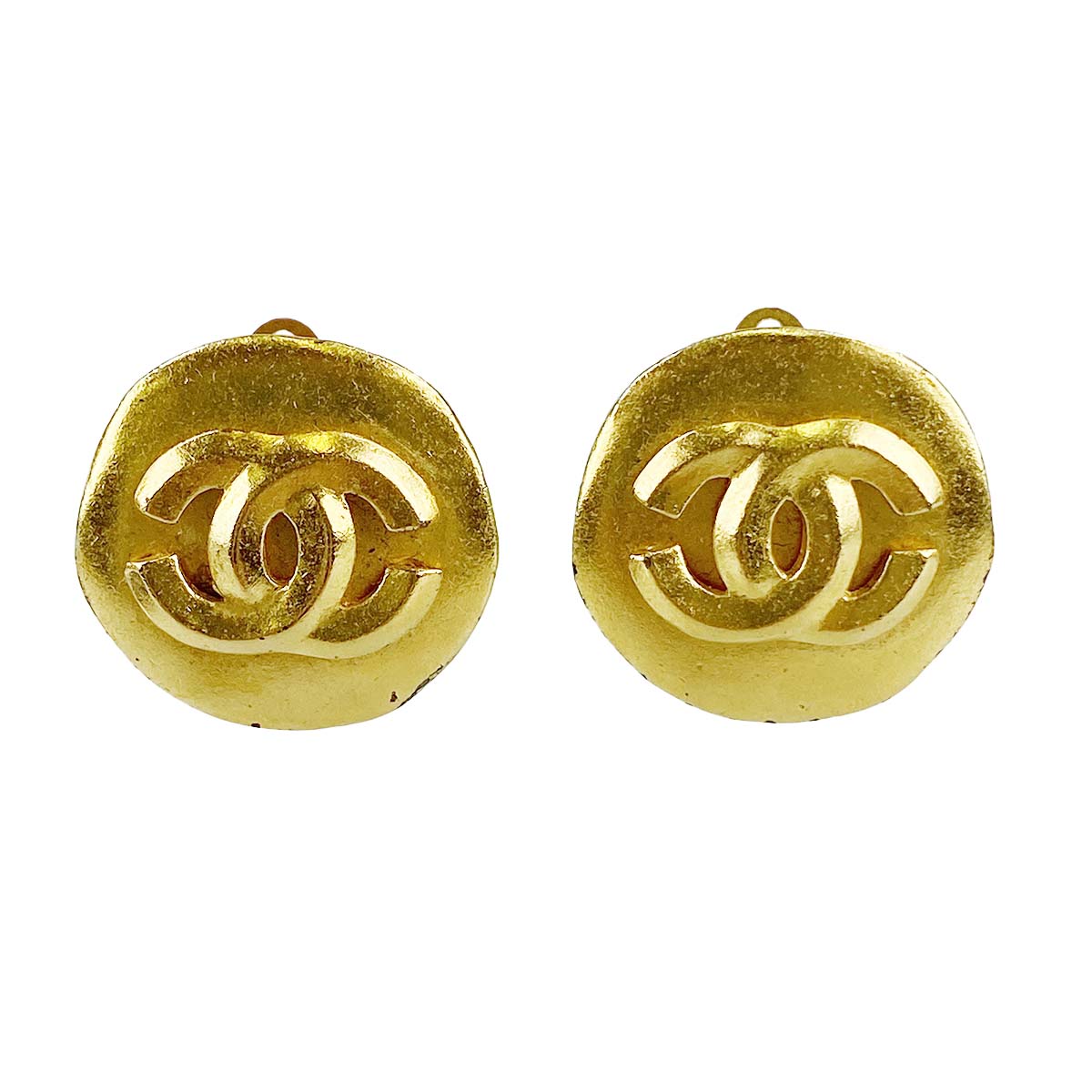 シャネル ゴールドメッキ CCロゴ ゴールド イヤリング