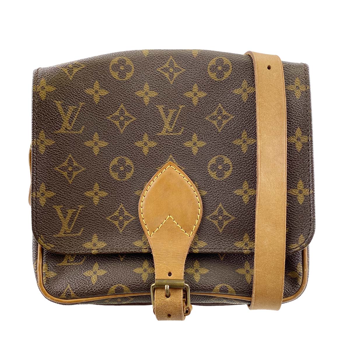 ルイ・ヴィトン モノグラム カルトシエールMM ブラウン ショルダーバッグ