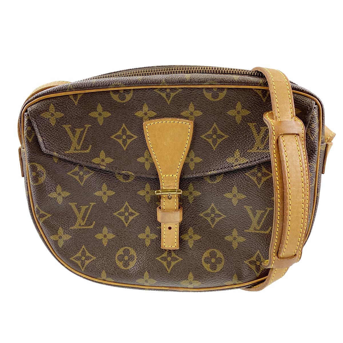 ルイ・ヴィトン モノグラム ジュヌフィーユ ブラウン ショルダーバッグ