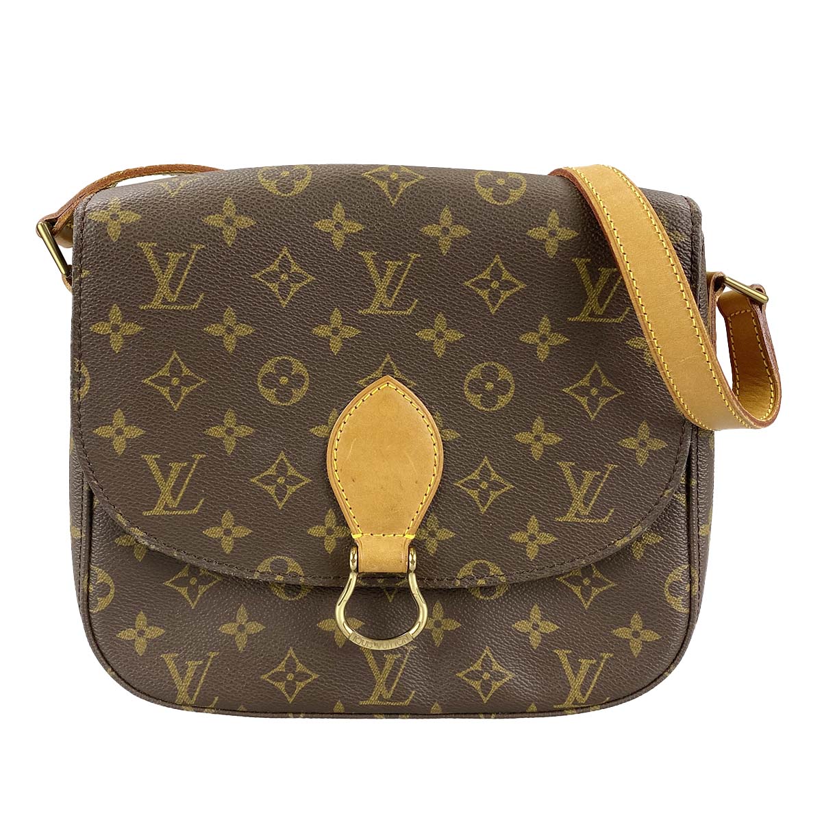 ルイ・ヴィトン モノグラム サンクルーGM ブラウン ショルダーバッグ