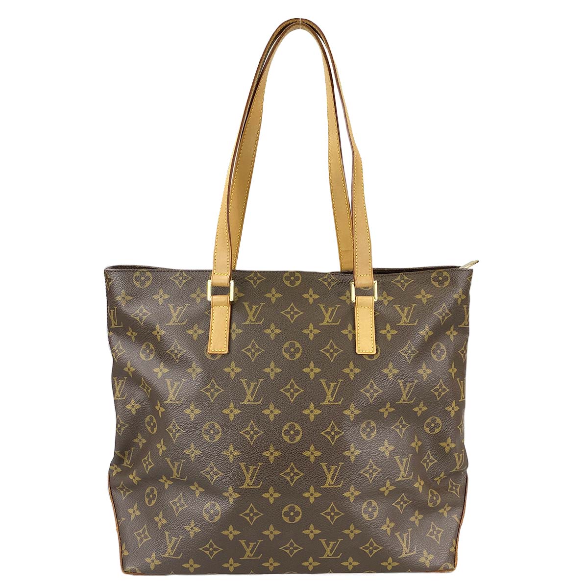 ルイ・ヴィトン モノグラム カバ メゾ ブラウン トートバッグ