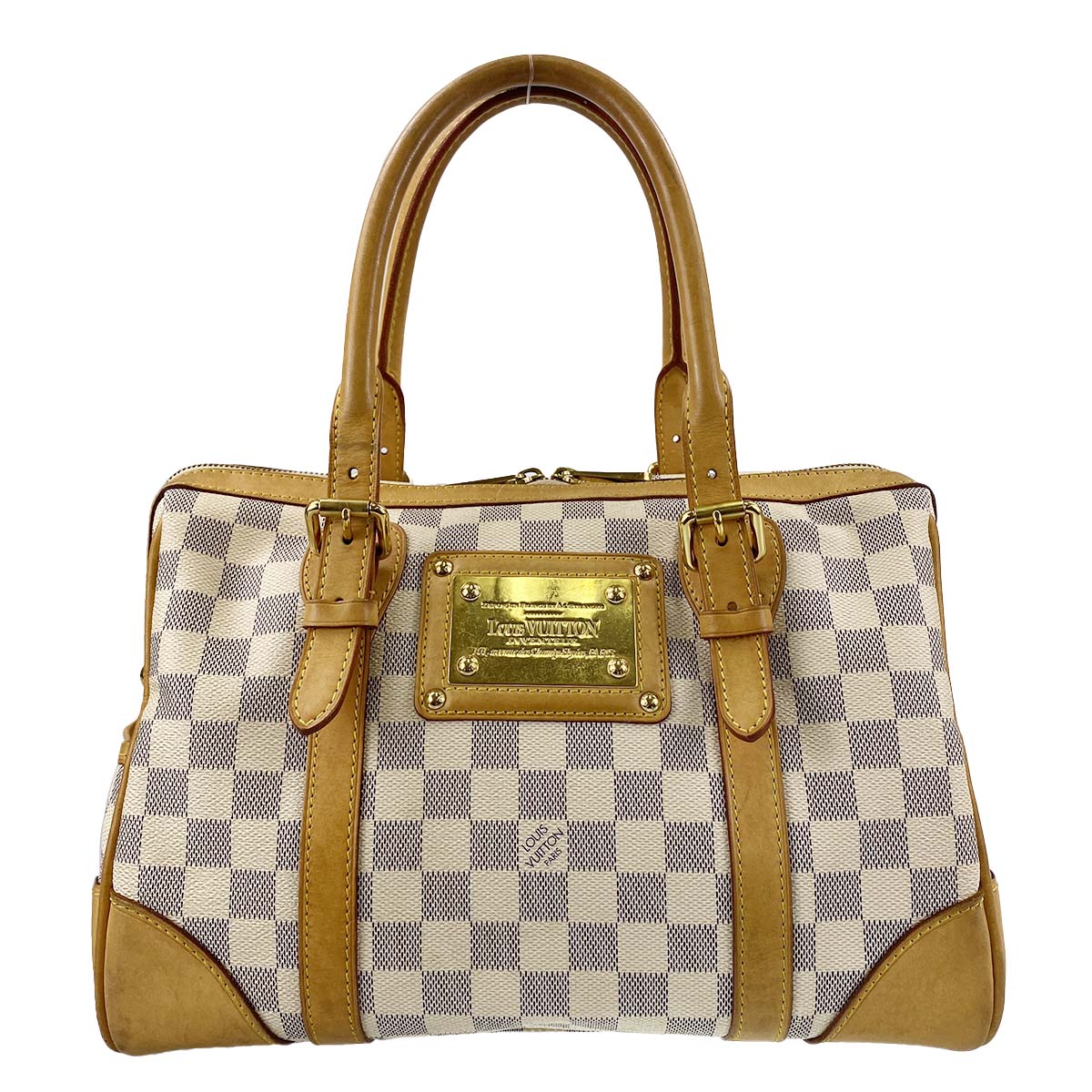 ルイ・ヴィトン ダミエ アズール バークレー ホワイト ハンドバッグ