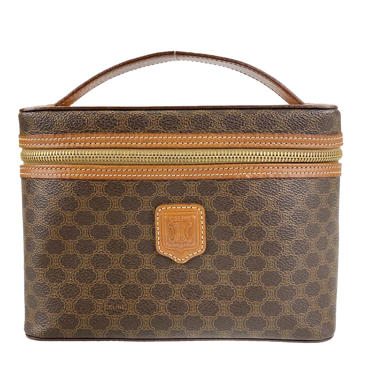 セリーヌ マカダム バニティ ハンドバッグ