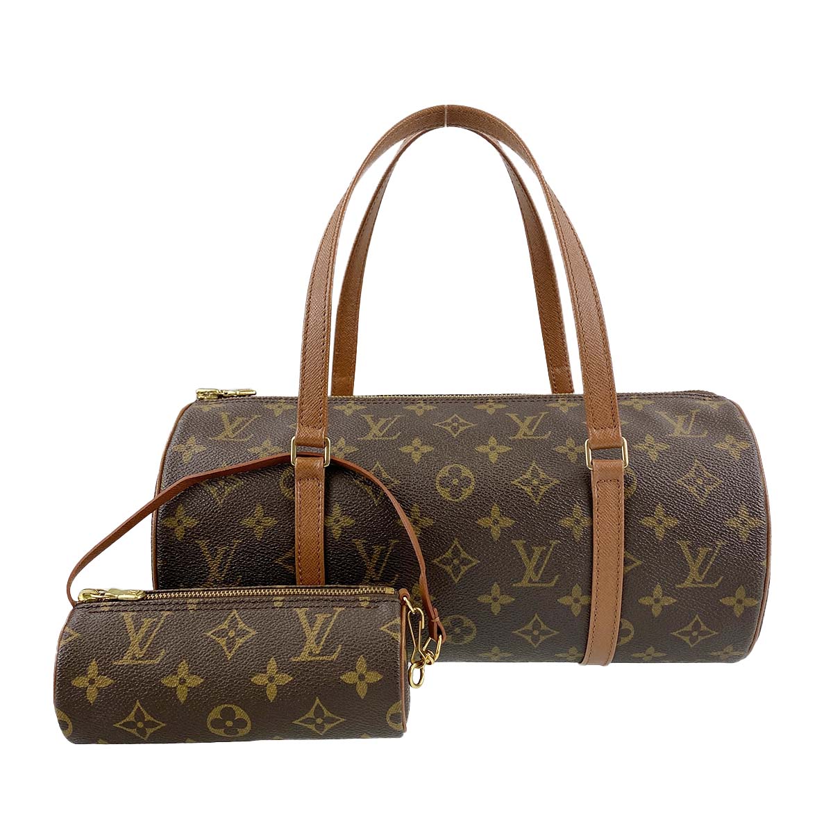 ルイ・ヴィトン モノグラム パピヨン30 ブラウン ハンドバッグ