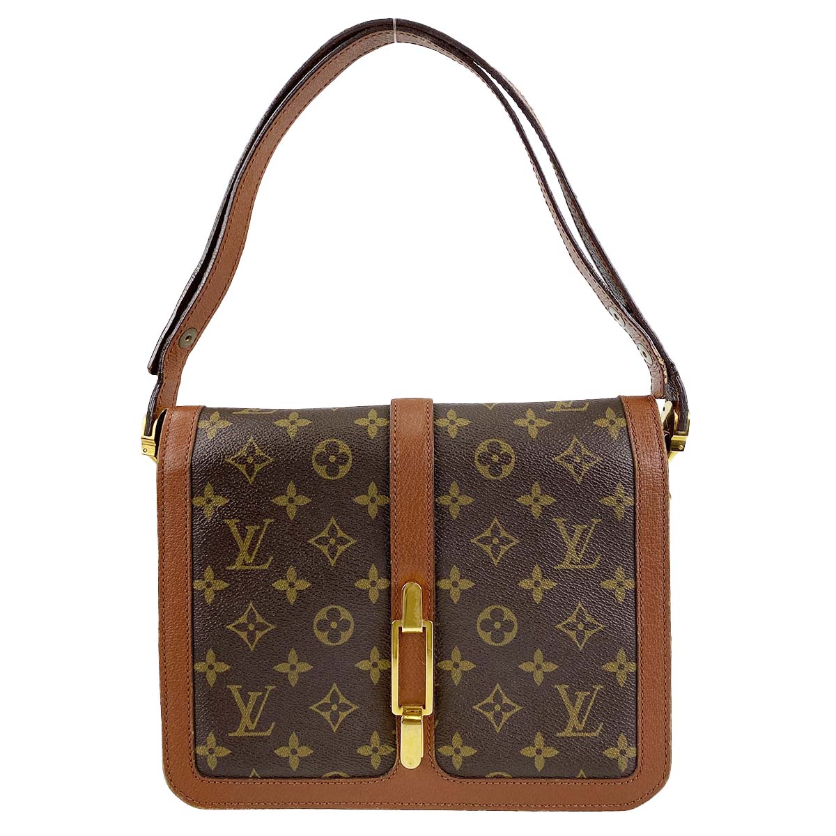 ルイ・ヴィトン モノグラム ロン ポアン ブラウン ショルダーバッグ