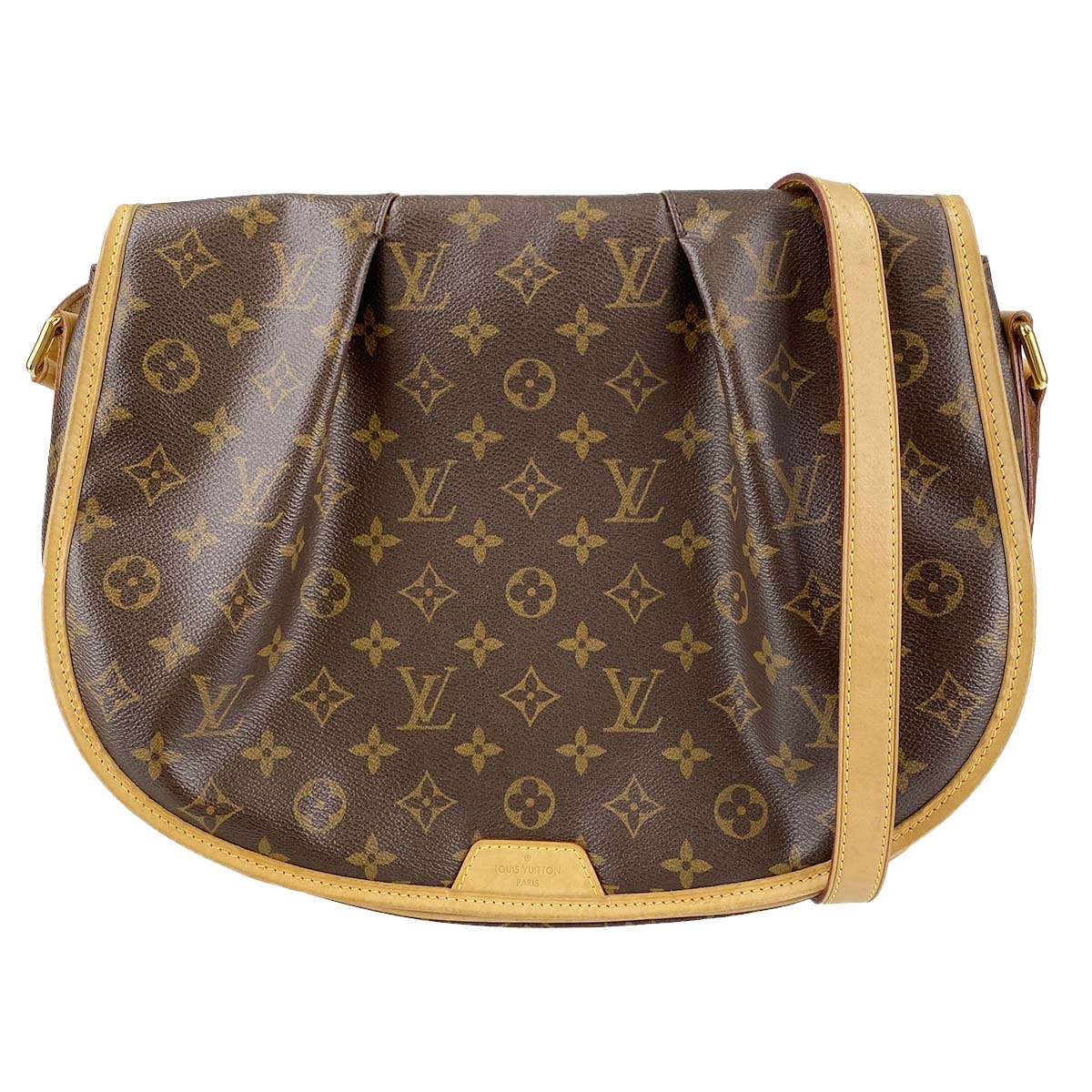 ルイ・ヴィトン モノグラム メニルモンタンMM ブラウン ショルダーバッグ