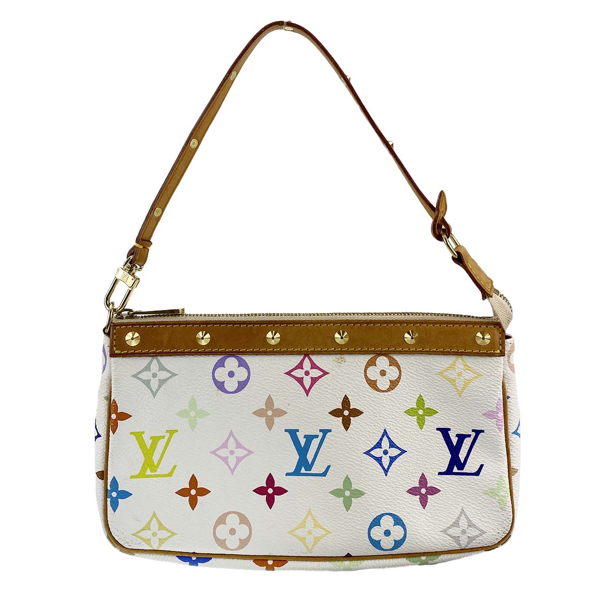 ルイ・ヴィトン モノグラム マルチカラー ポシェット アクセソワ―ル ブロン ポーチ