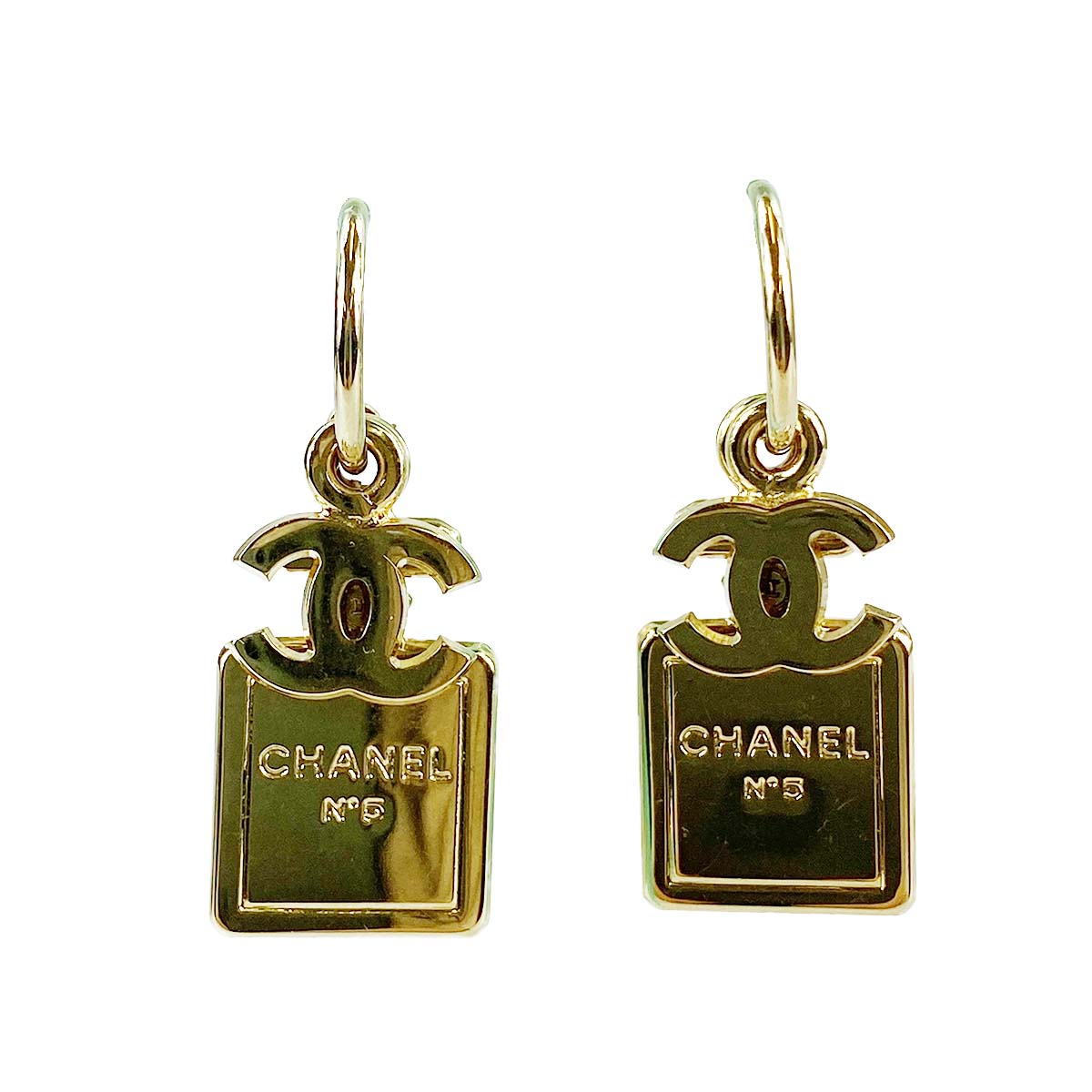 シャネル ゴールドメッキ CCロゴ ゴールド イヤリング