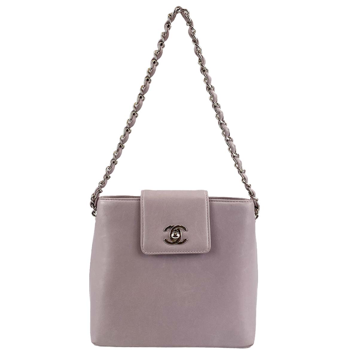 シャネル レザー ピンク ショルダーバッグ