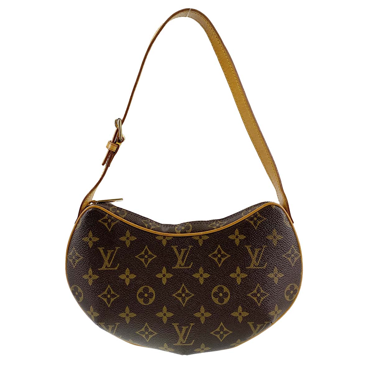 ルイ・ヴィトン モノグラム ポシェット クロワッサン ブラウン ハンドバッグ