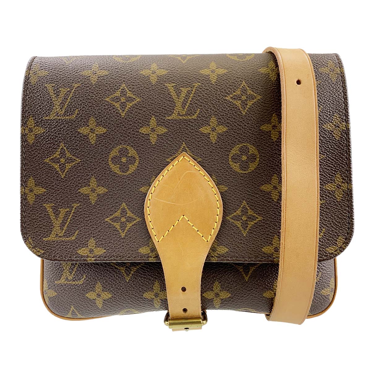 ルイ・ヴィトン モノグラム カルトシエールMM ブラウン ショルダーバッグ