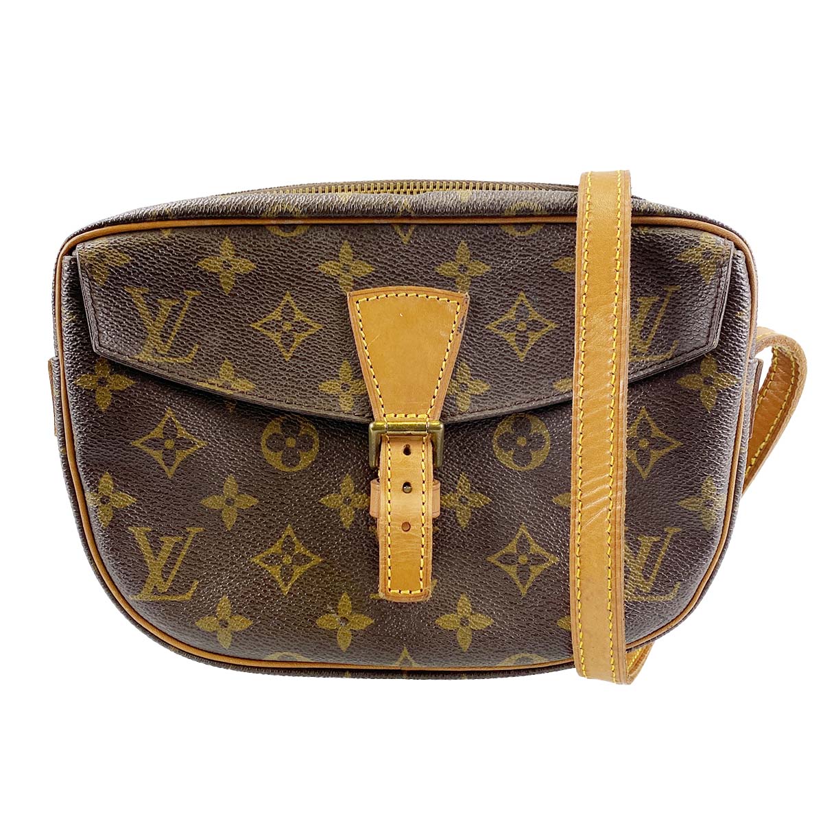 ルイ・ヴィトン モノグラム ジュヌフィーユ ブラウン ショルダーバッグ